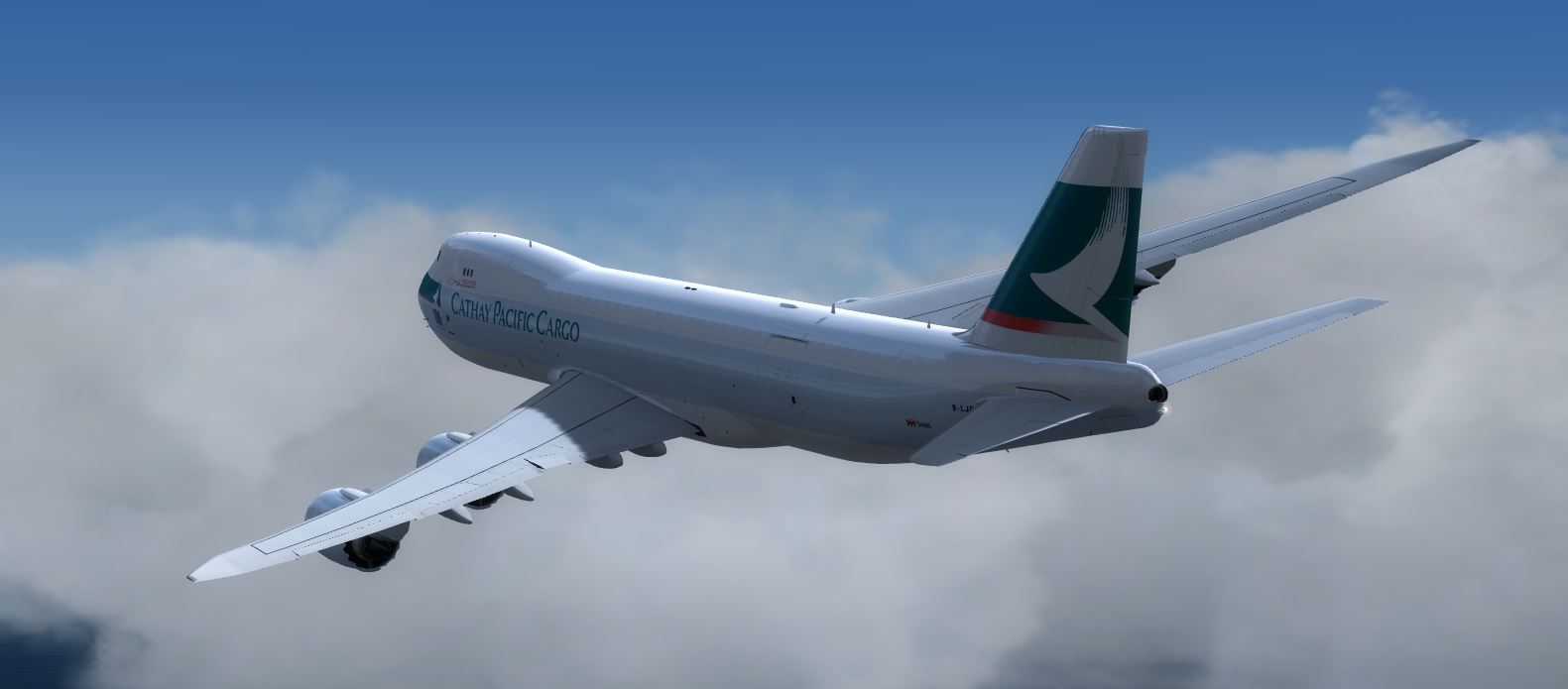 PMDG B747-8 Cathay Cargo 100th Boeing Aircraft-849 