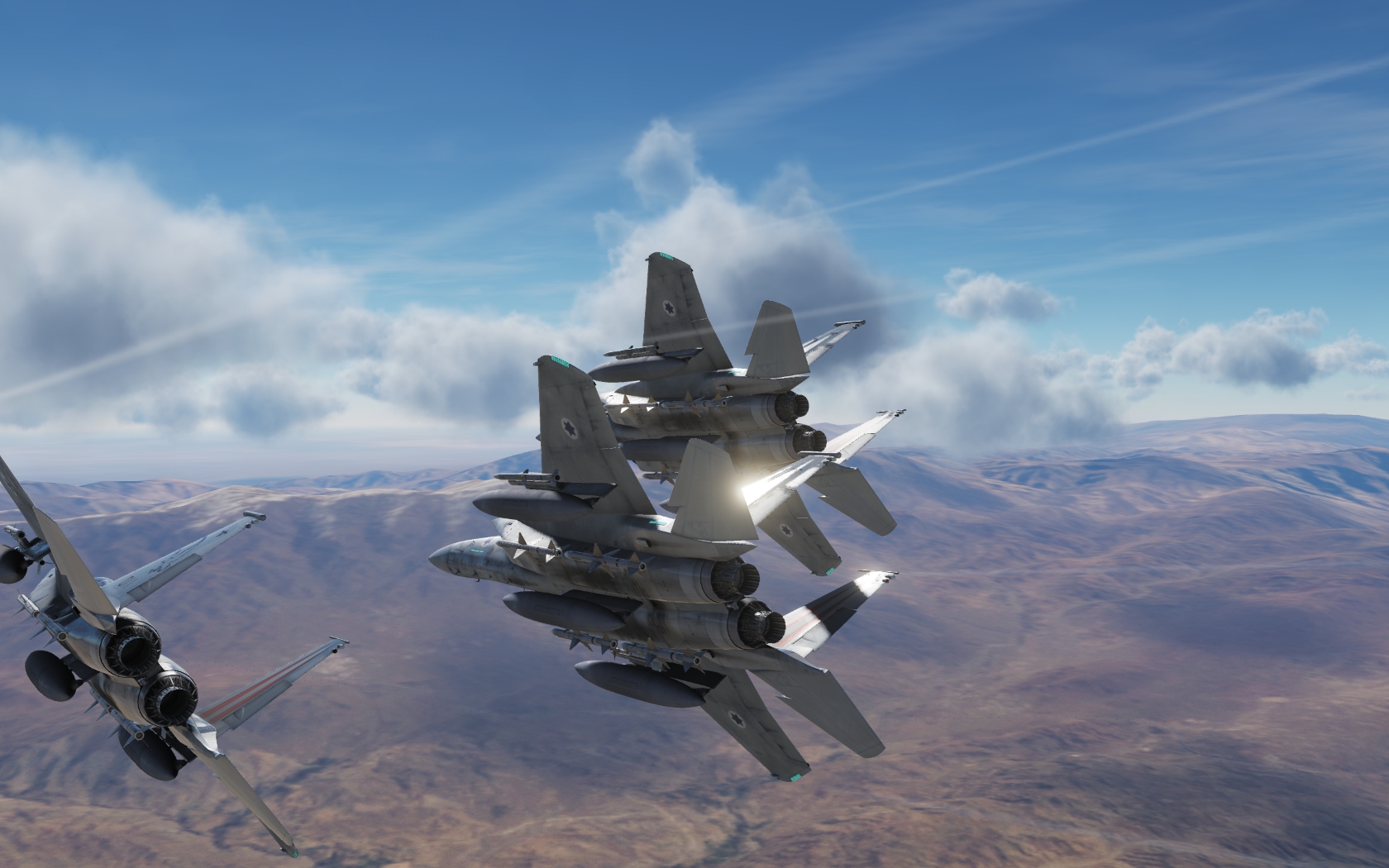 F-15密集编队飞行 DCS WORLD游戏截图-3816 