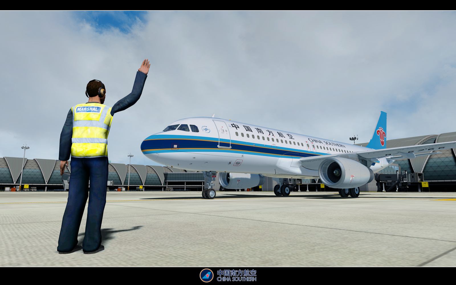 相同的硬件，全最高设置，跑xplane11和P3D, P3D画面好多了-7560 