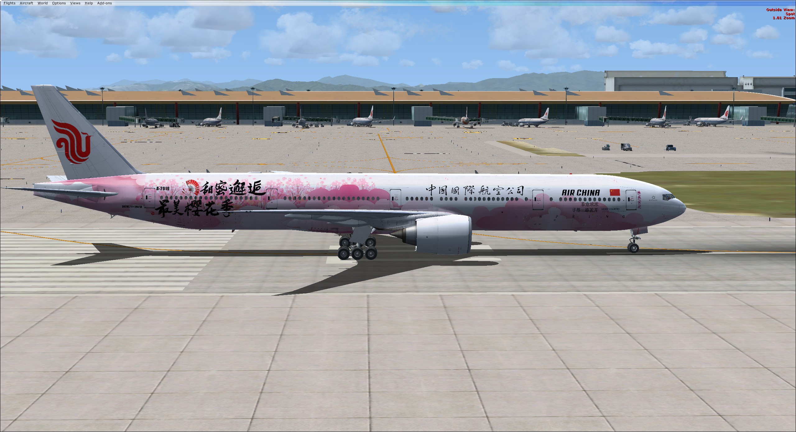 PMDG 777-300ER 国航樱花涂装 上架发布-3354 