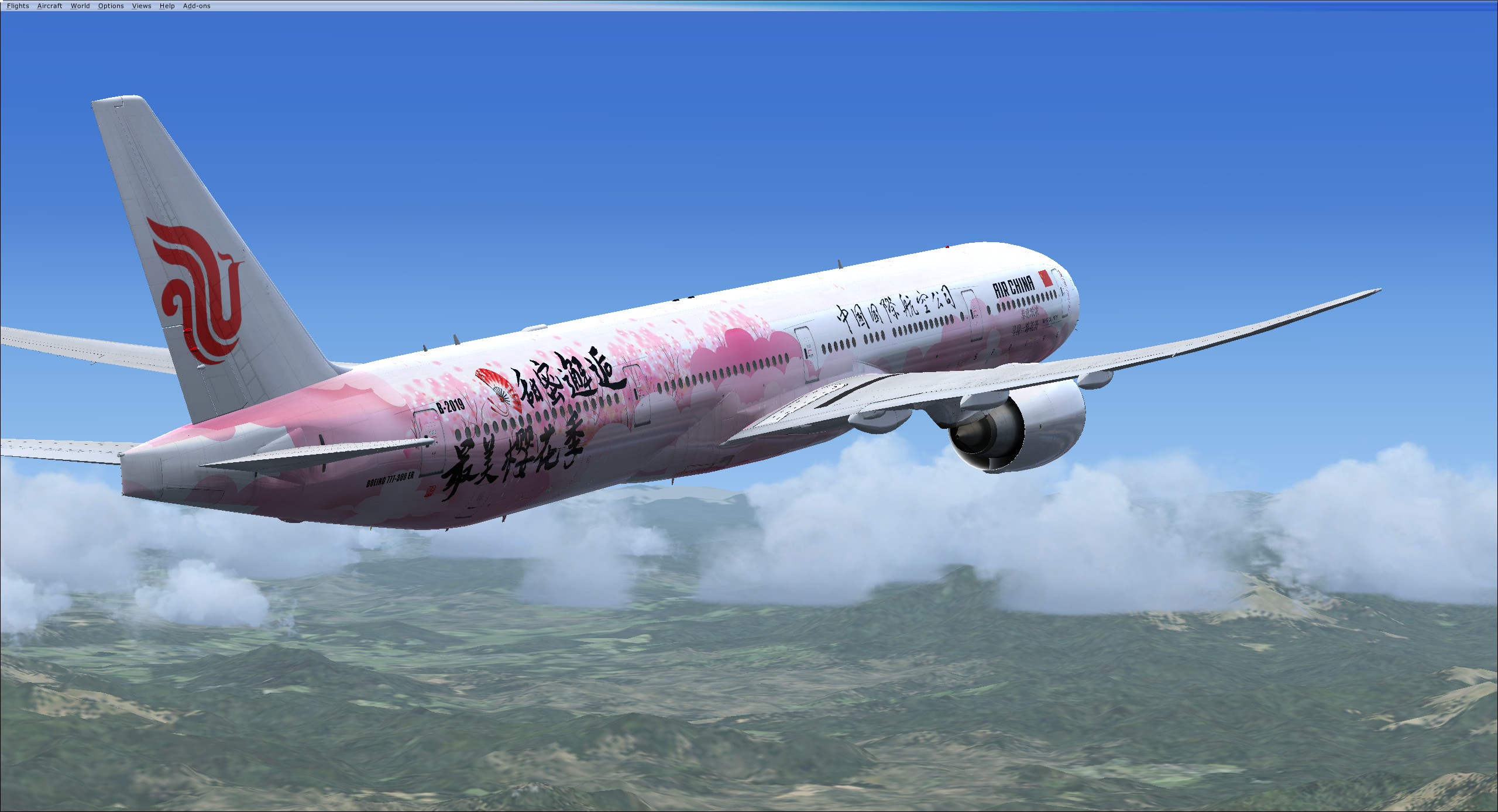 PMDG 777-300ER 国航樱花涂装 上架发布-3680 