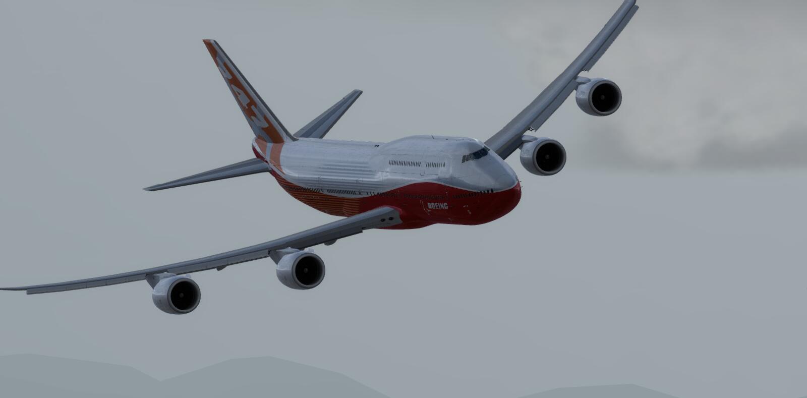 饭后飞行——747-8&amp;F35-C-3893 