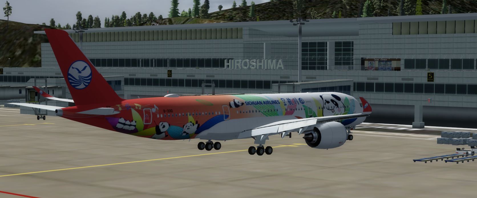 FSP A350-900 四川航空 Panda 1st A350-324 