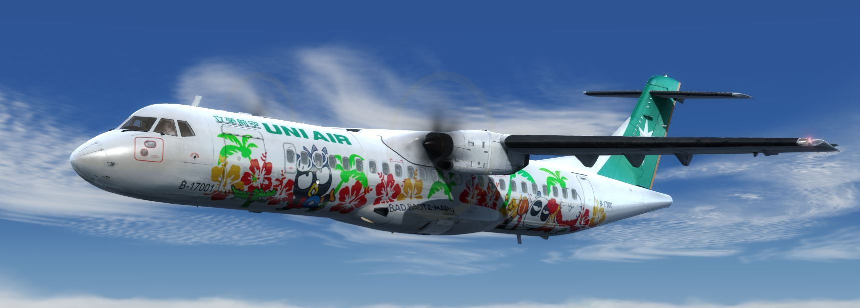 ATR72-600 UNI AIR BADTZ-MARU B-17001-3693 