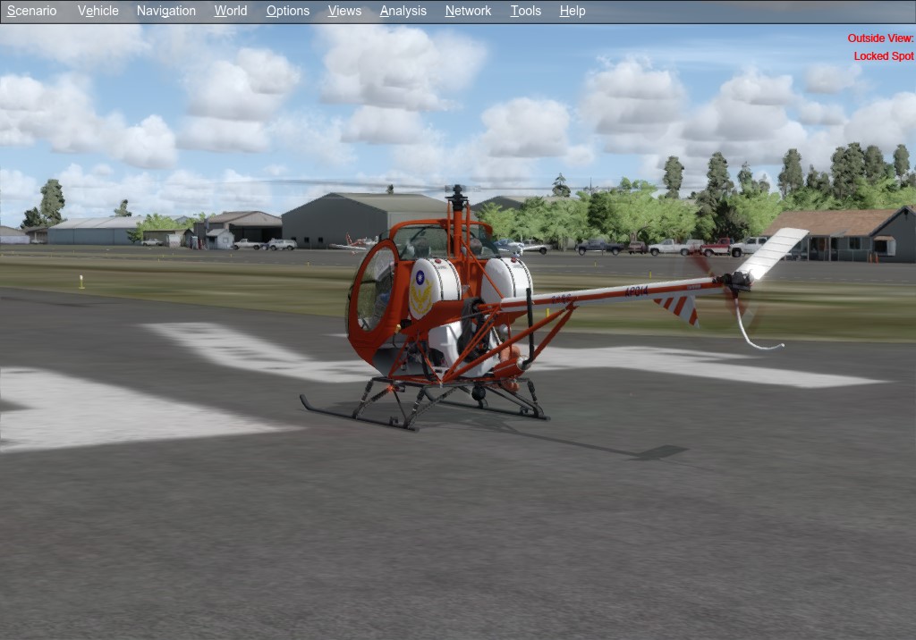 【新涂装】JustFlight Schweizer-Hughes 300 空中警察-4342 