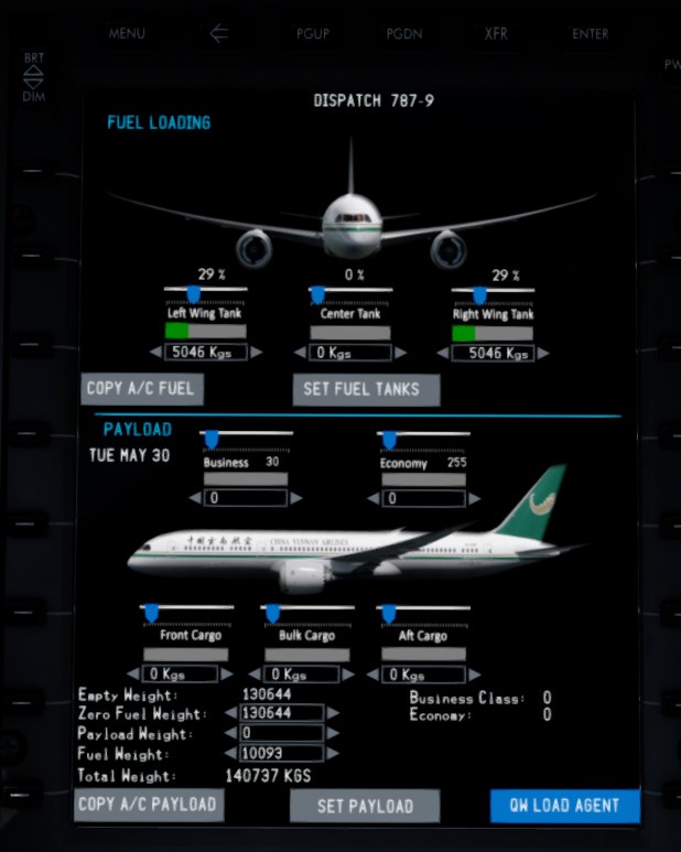 QW 787-9 云南航空涂装-6196 