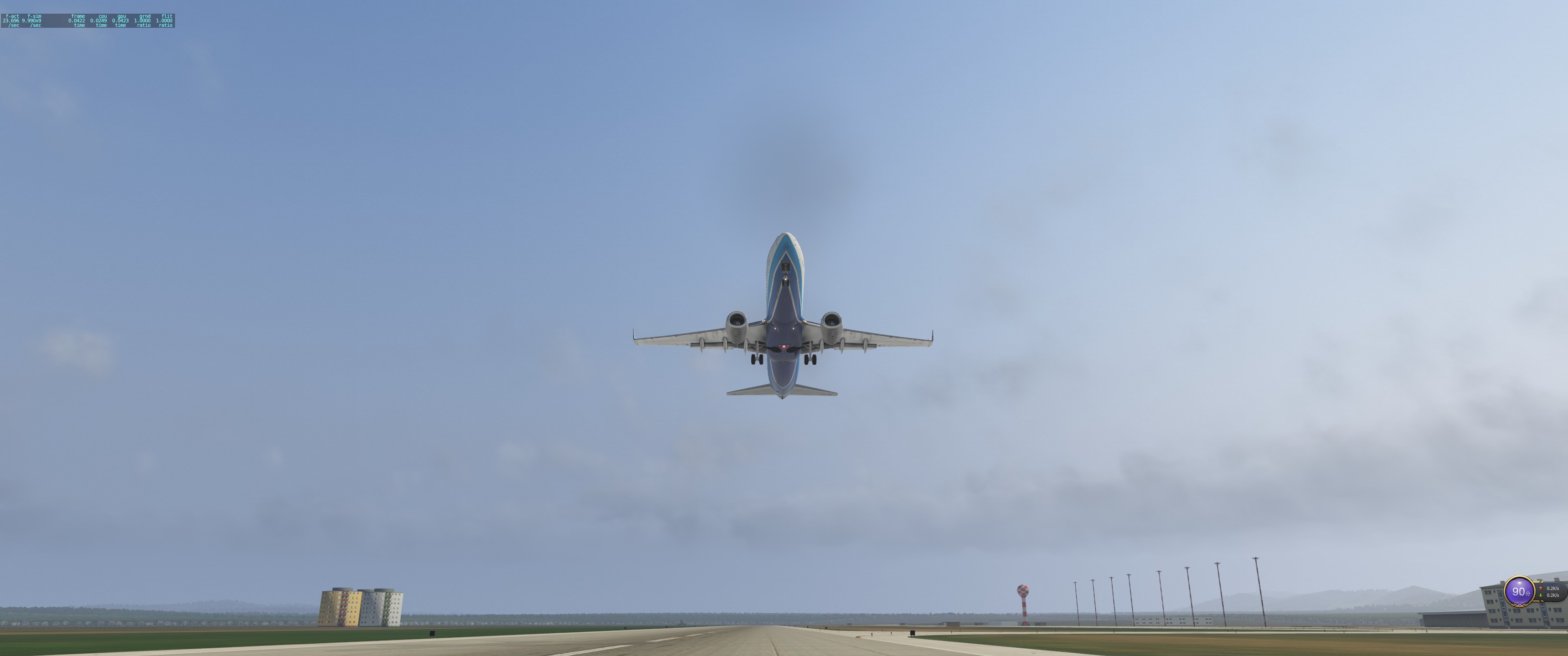 许久没模拟飞行，得空飞了一趟，发点图。-5695 