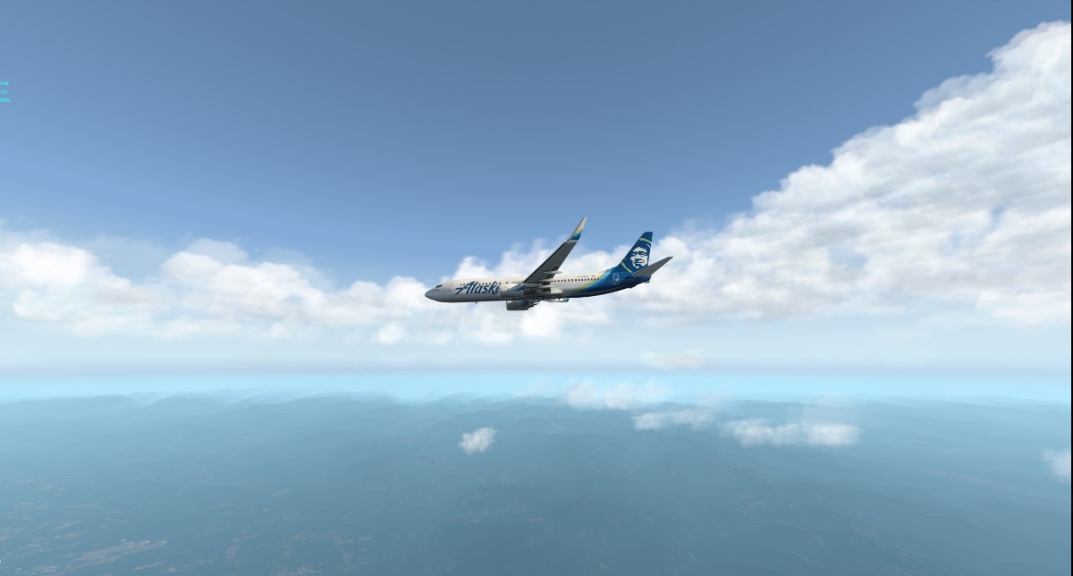 值飞阿拉斯加航空，波特兰多云起飞-5734 