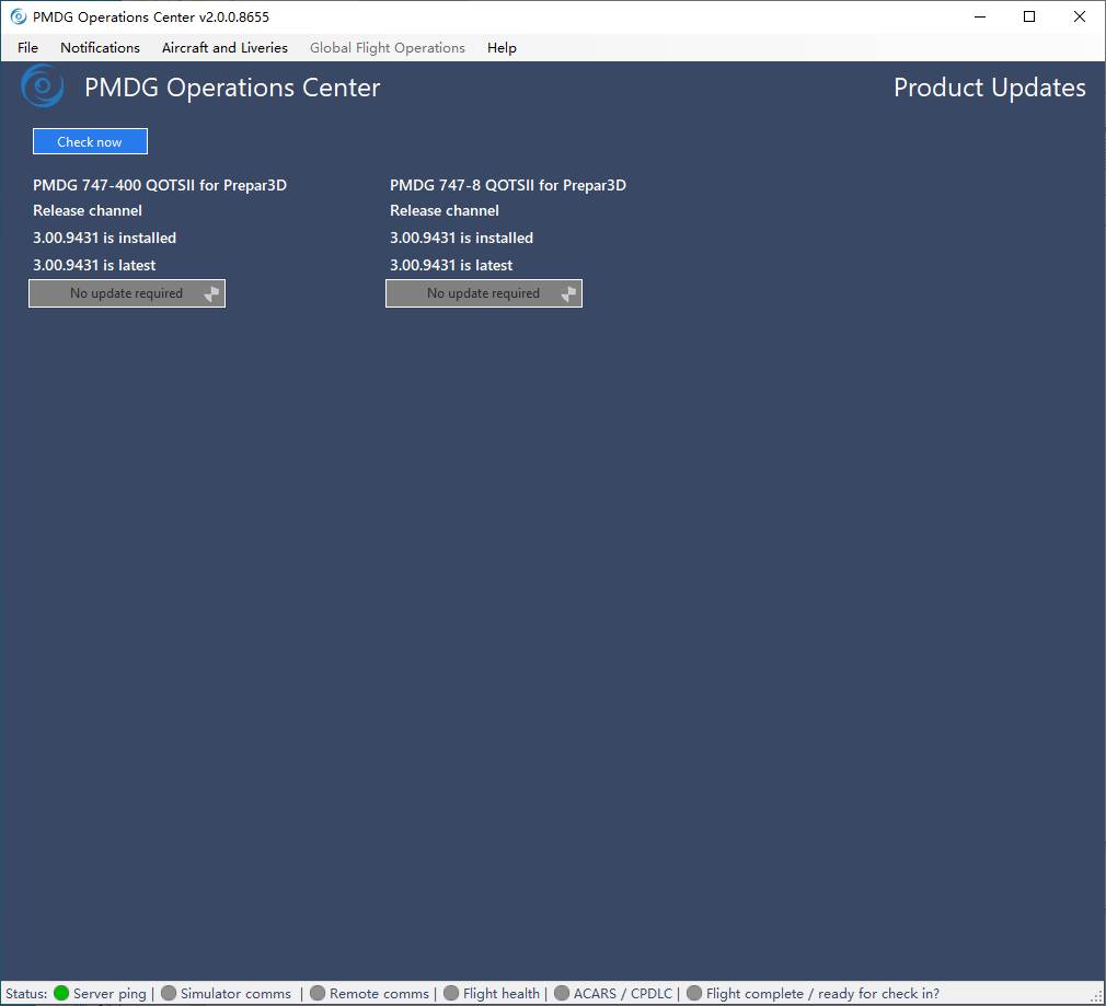 PMDG - 波音747-400 8 QOTSII v3.00.9431升级包-3138 
