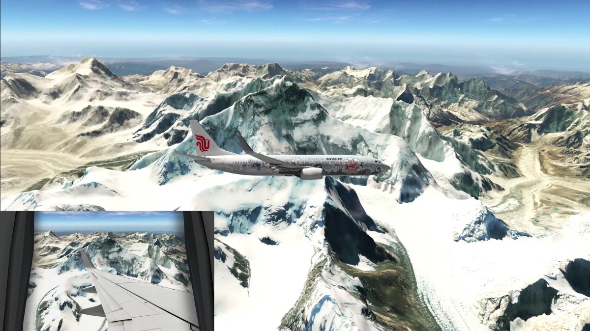 【X-Plane11鸟瞰中国】西藏及珠峰美景-9805 