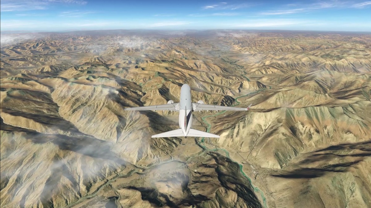 【X-Plane11鸟瞰中国】西藏及珠峰美景-1600 