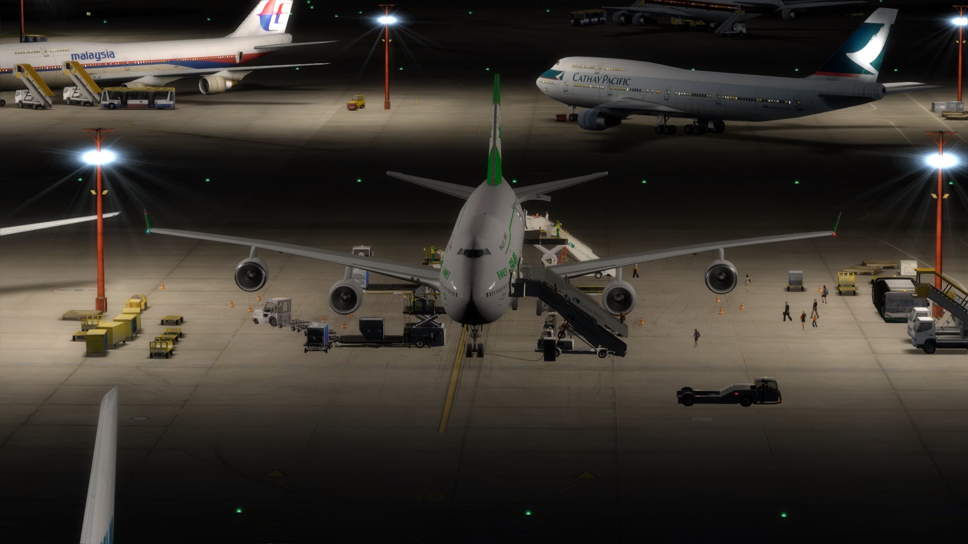 长荣航空747-45EM VHHX-VHHX夜间飞行-1586 