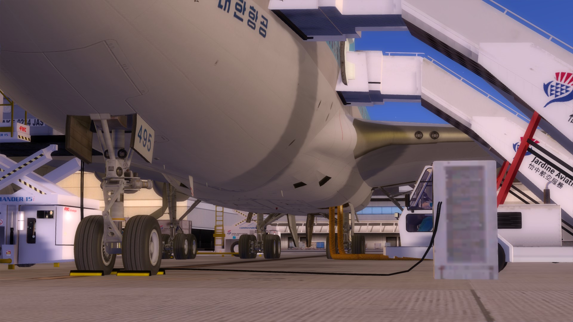 747-4B5，VHHH下客-2358 