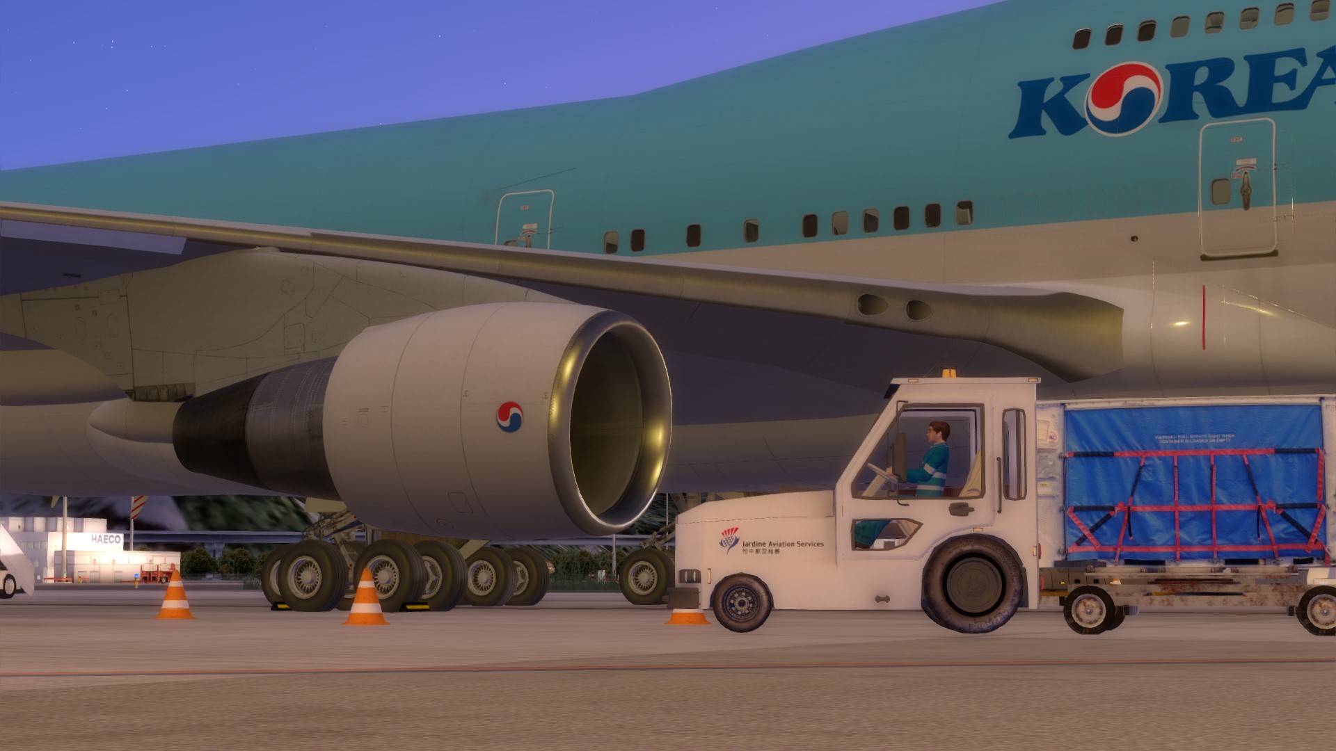 747-4B5，VHHH下客-7111 