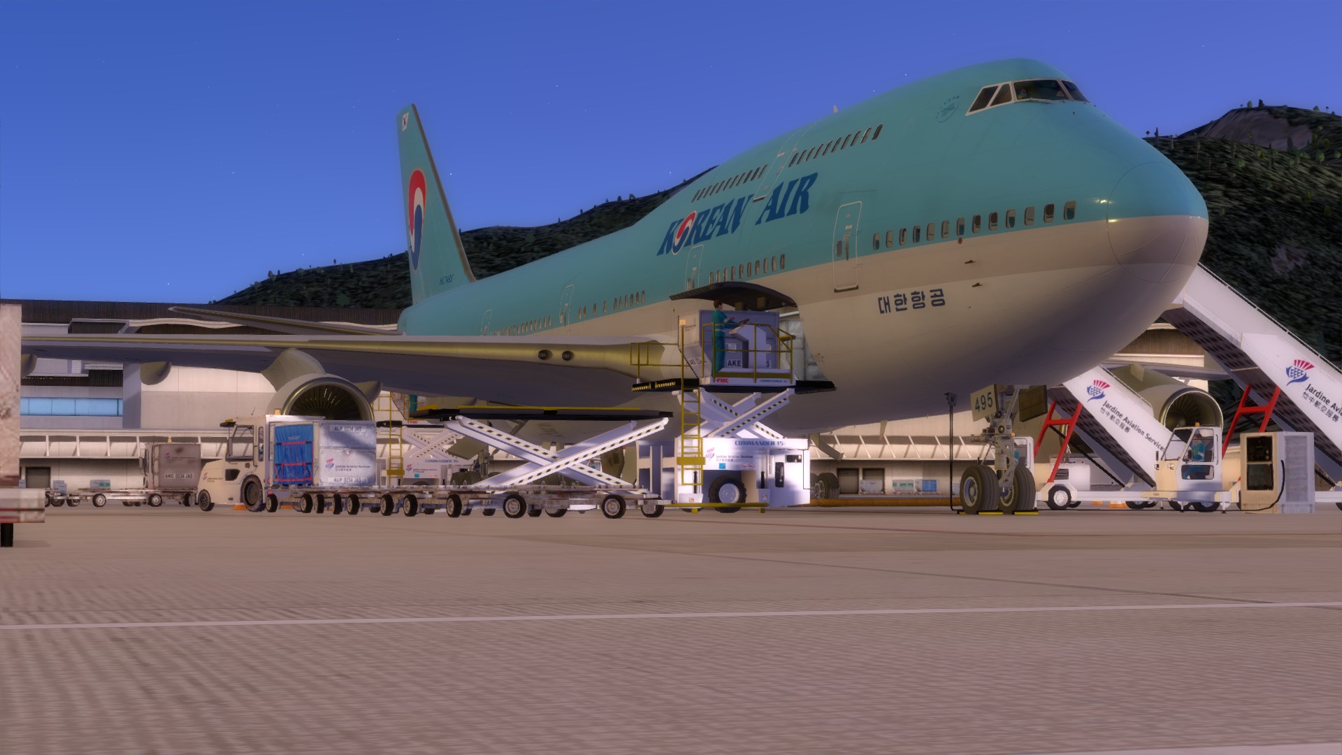 747-4B5，VHHH下客-8541 