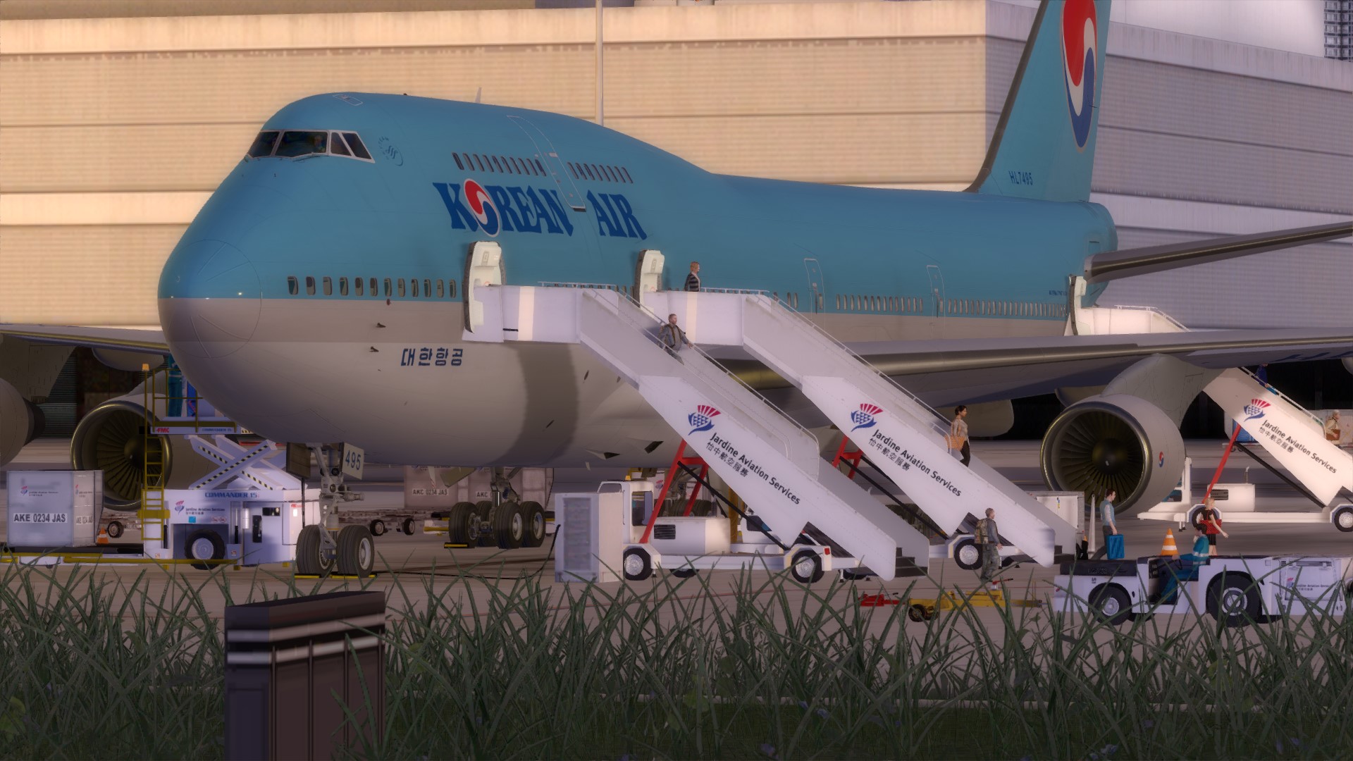 747-4B5，VHHH下客-1968 