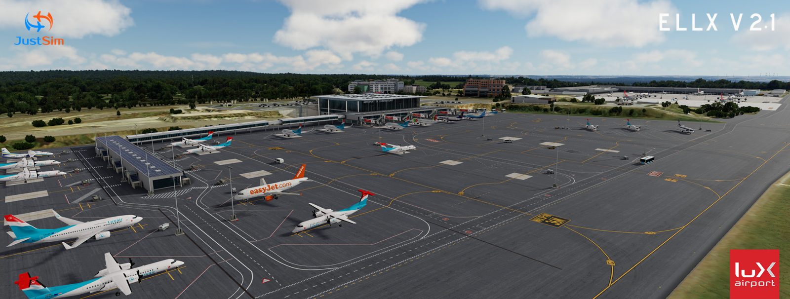 JustSim Luxembourg Findel Airport V2.1 for P3D 发布-8210 