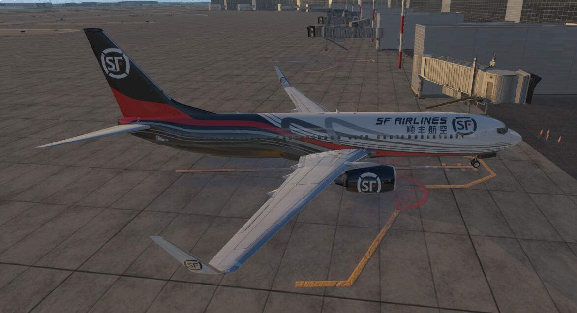 自制涂装初体验——Zibo738顺丰涂装-4461 