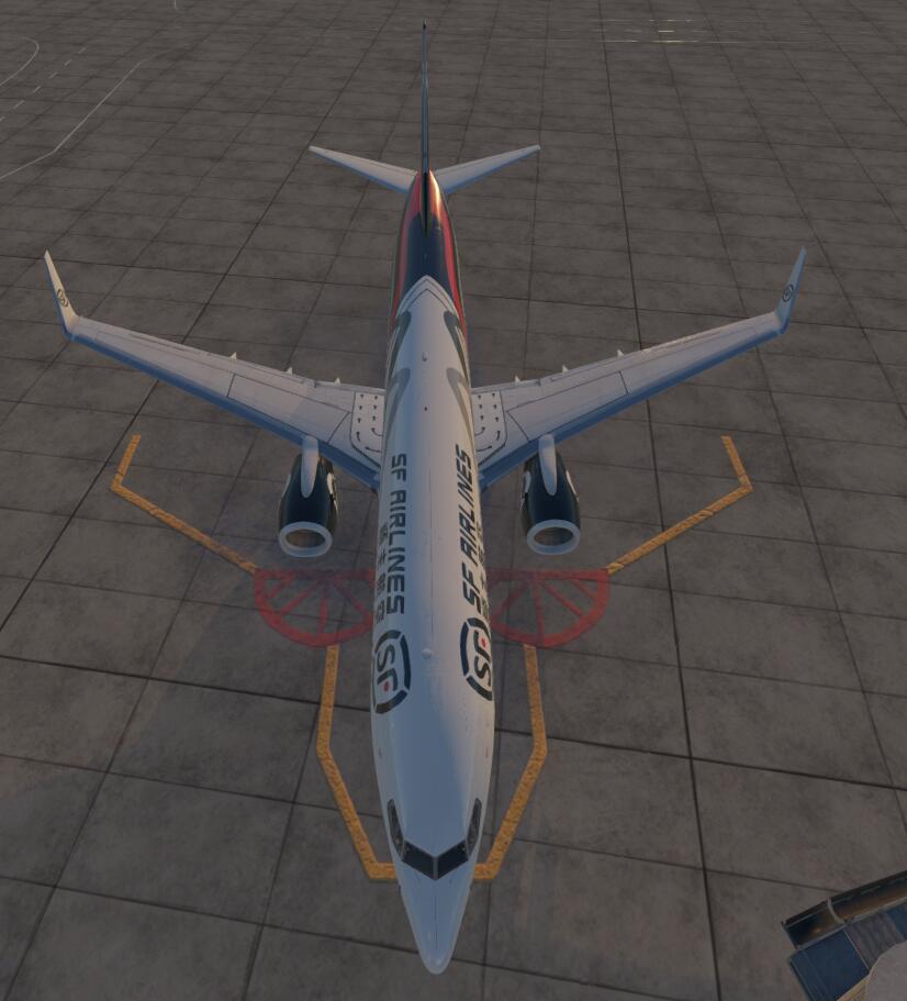 自制涂装初体验——Zibo738顺丰涂装-9558 