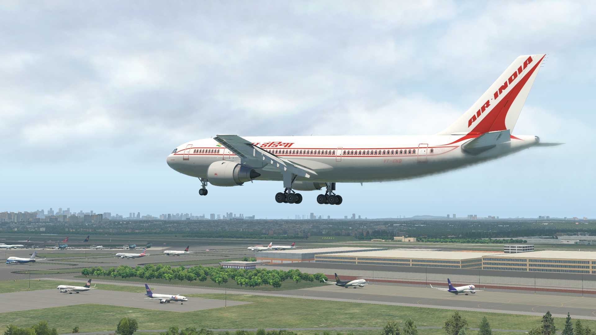印度航空A300降落新加坡樟宜机场-6473 
