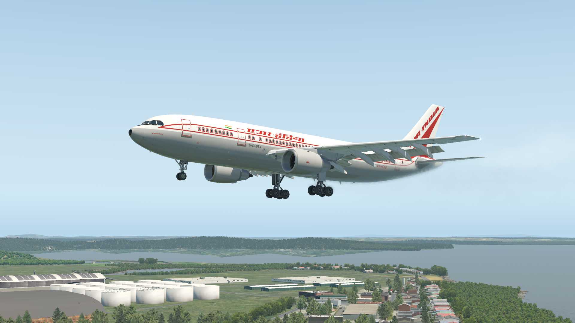 印度航空A300降落新加坡樟宜机场-9174 