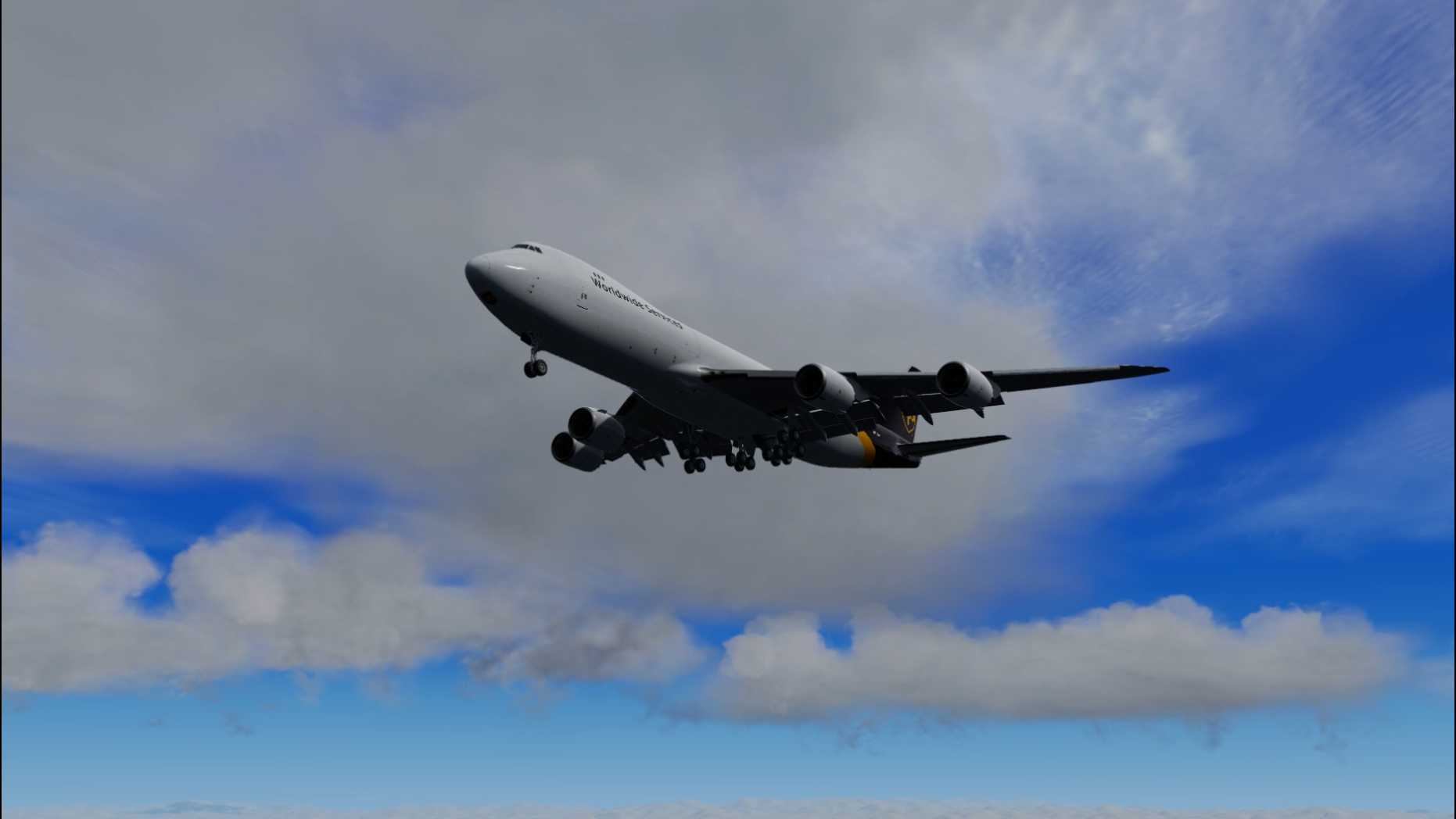 Prepar3D v5 波音747-8F最高载重降落迪拜国际机场30L-5838 