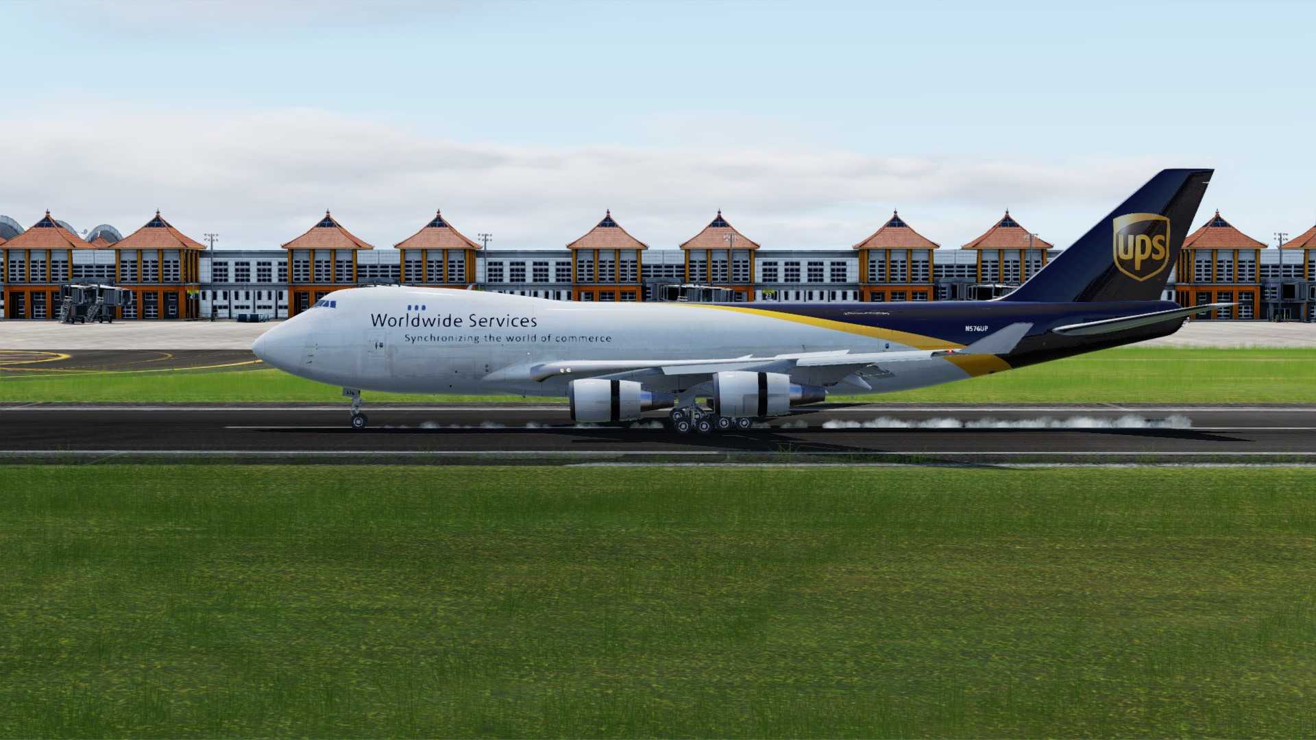 P3D V5 UPS 748F降落巴厘岛-5655 