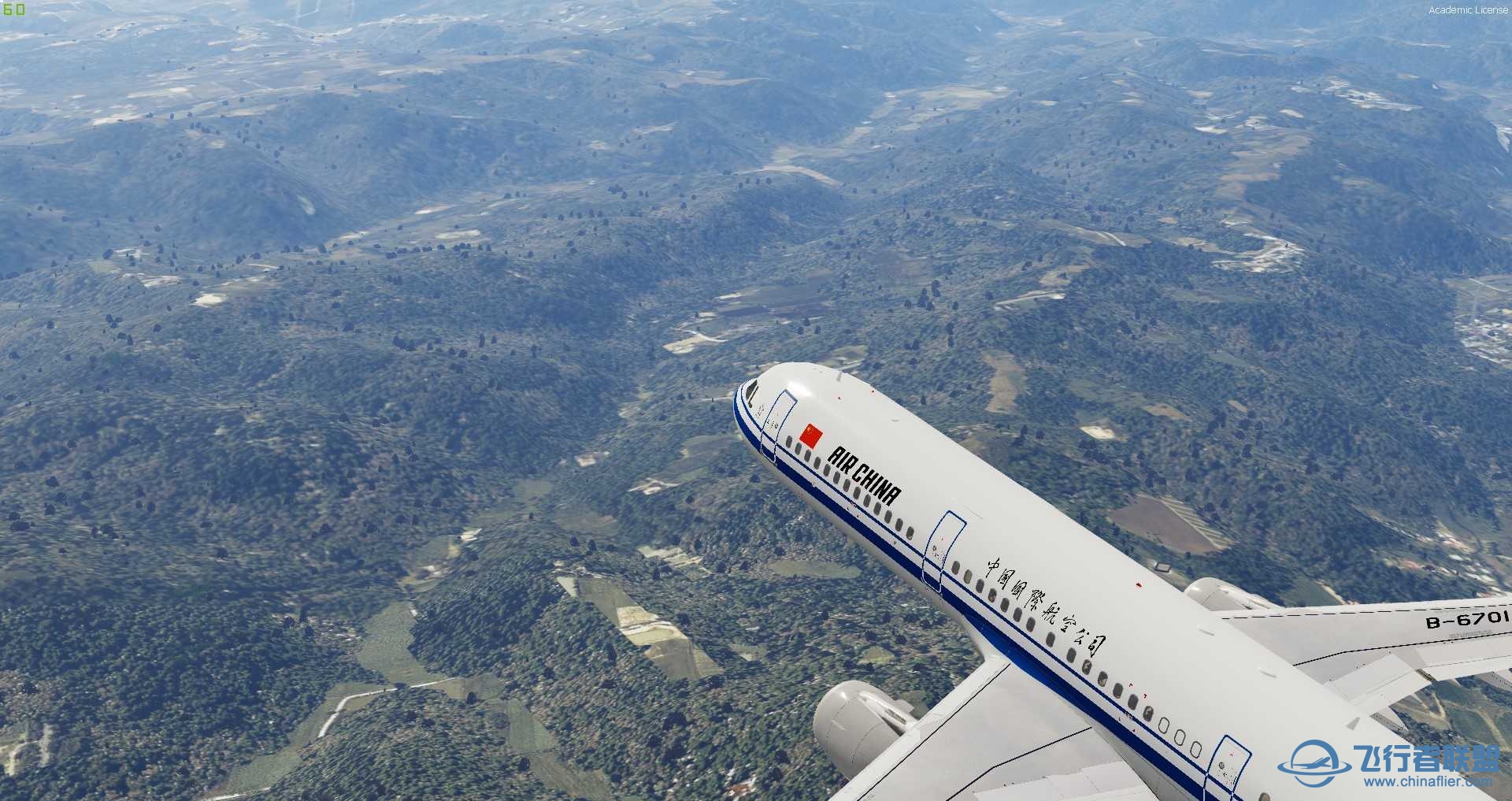 中国皇家航空CA1225 FSL321 北京-西安 P3D V5-9010 