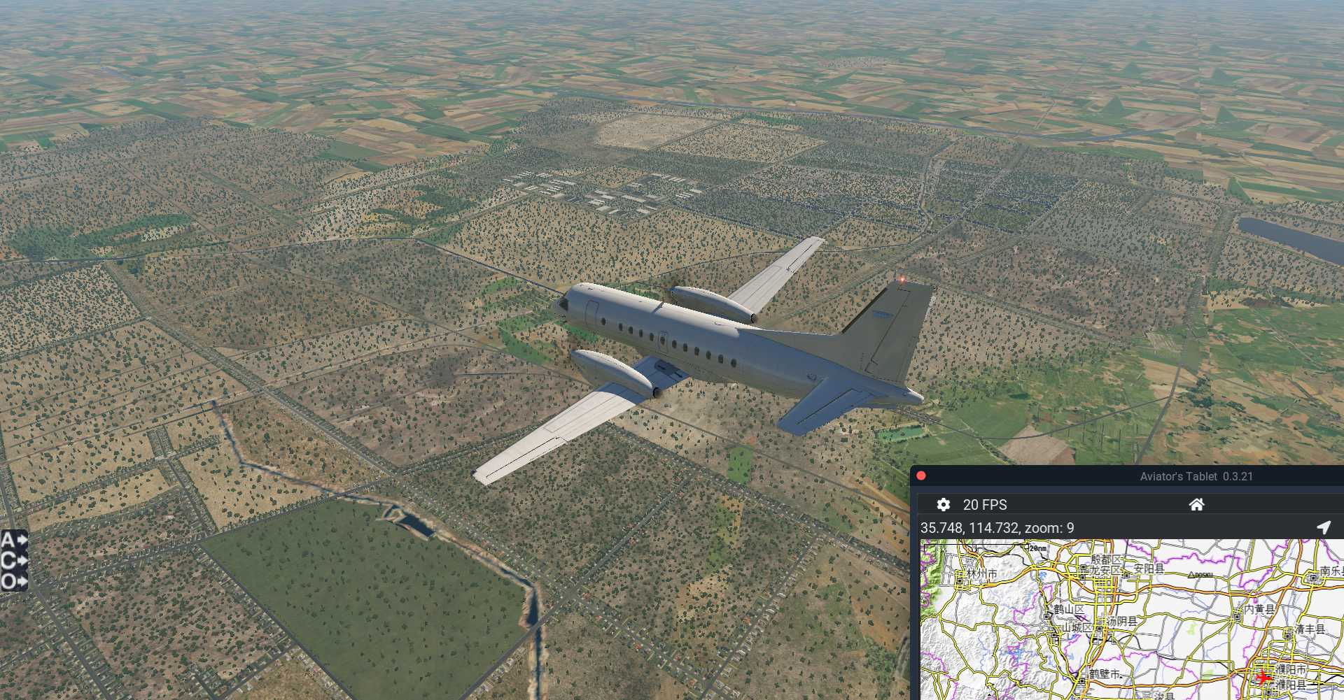 X-PLANE 11濮阳和兰考观光飞行。-7540 