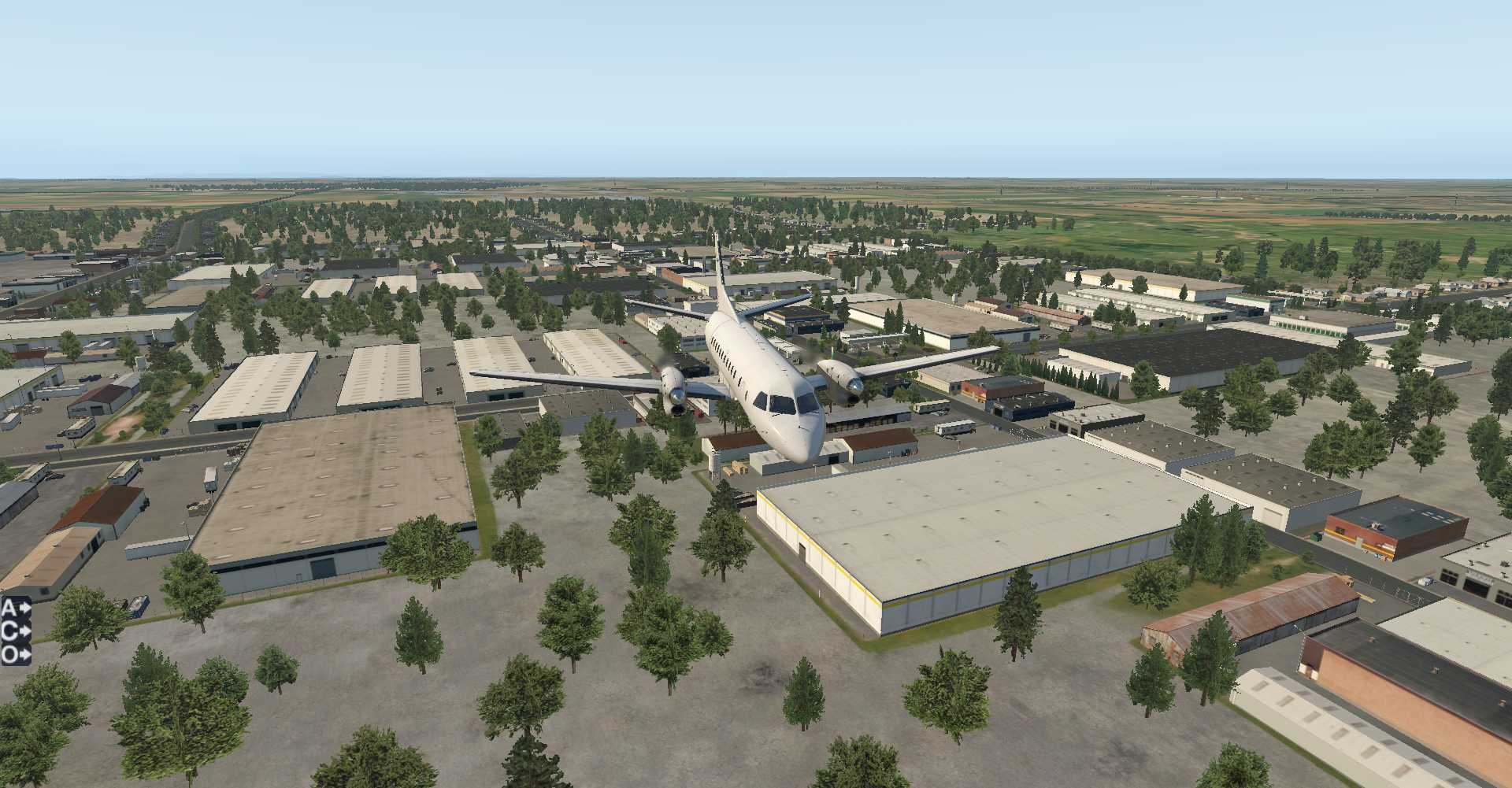 X-PLANE 11濮阳和兰考观光飞行。-3311 