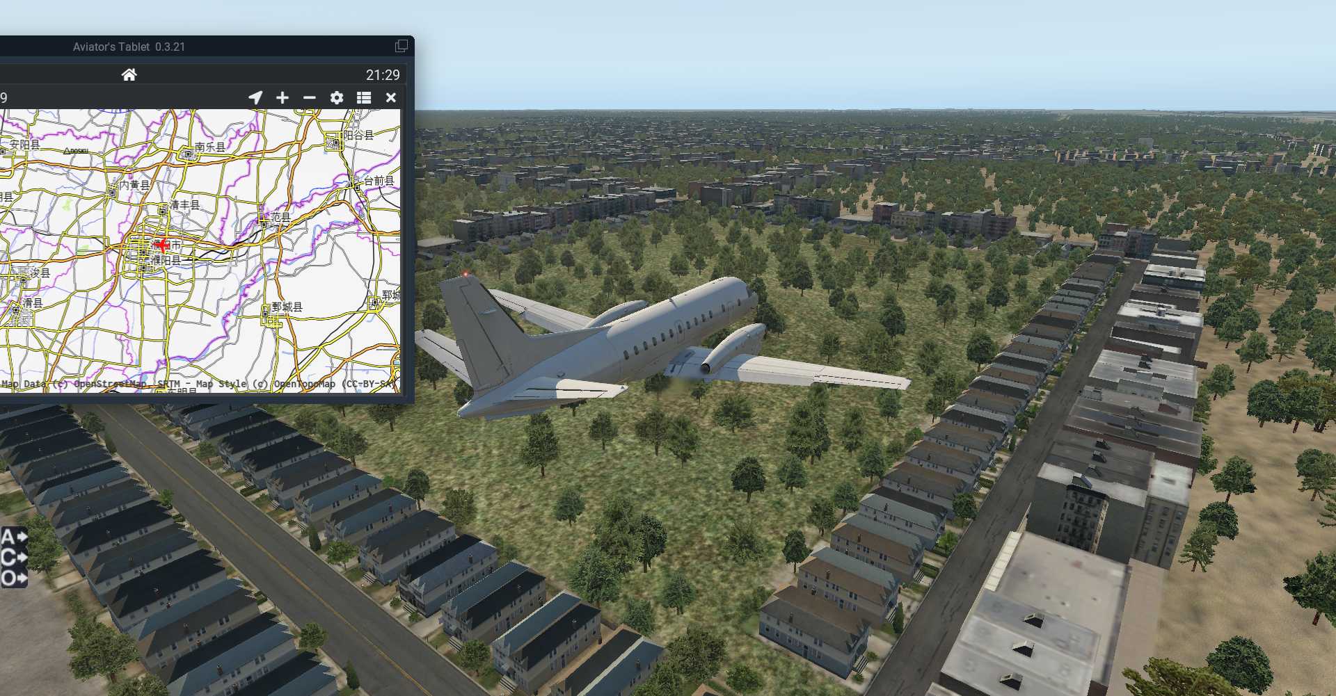 X-PLANE 11濮阳和兰考观光飞行。-7325 