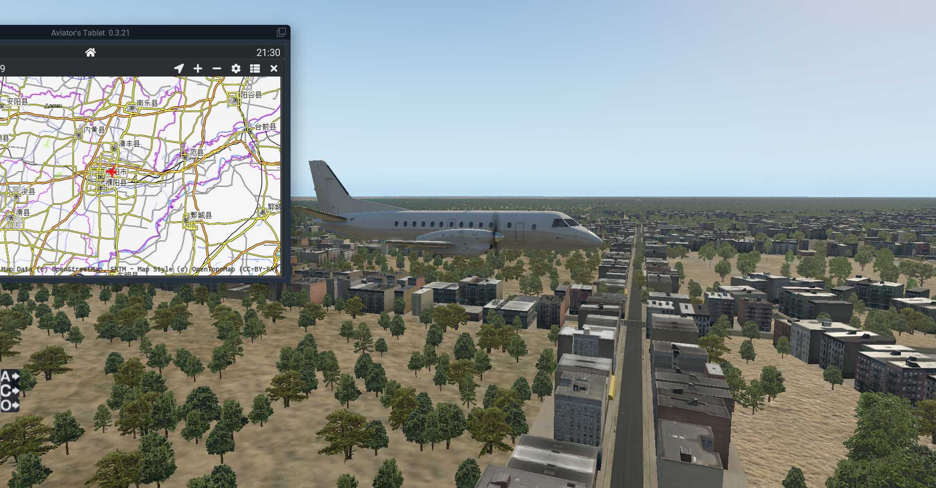 X-PLANE 11濮阳和兰考观光飞行。-752 