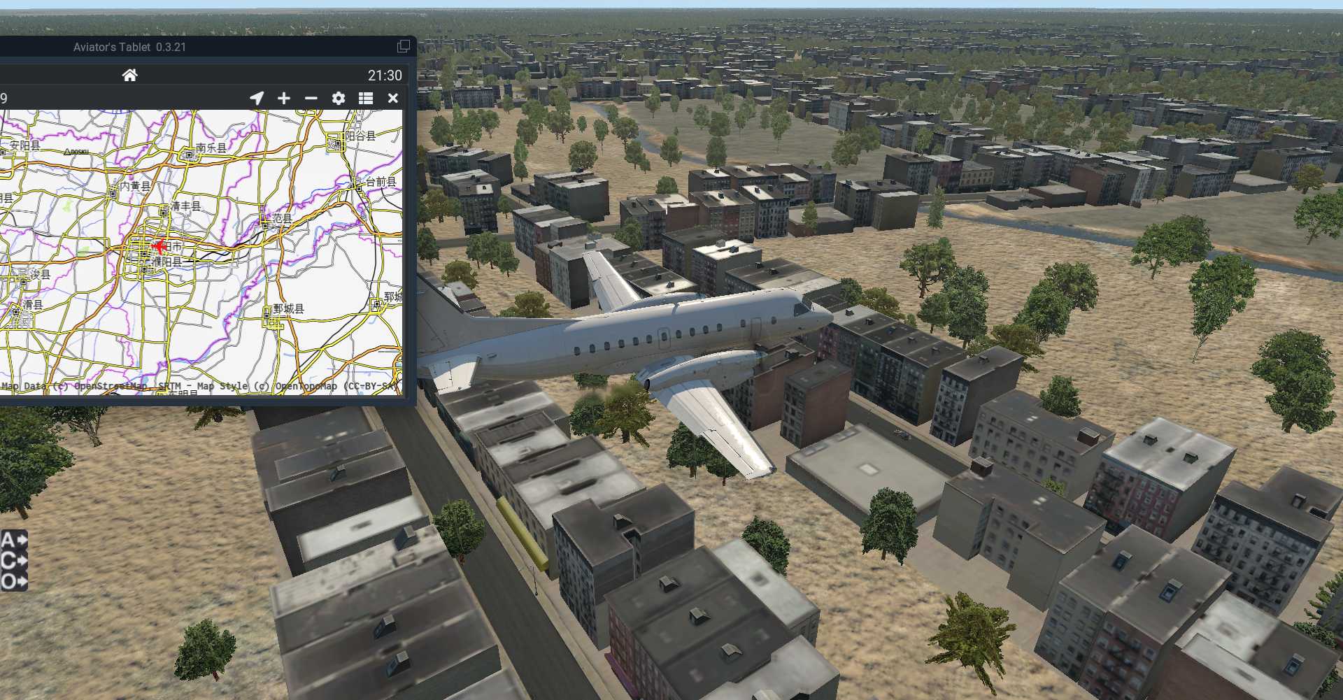 X-PLANE 11濮阳和兰考观光飞行。-397 
