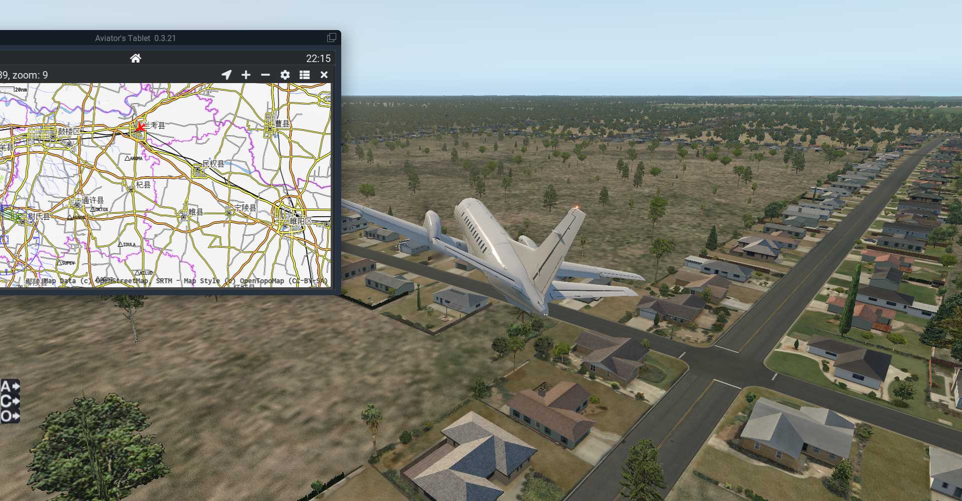 X-PLANE 11濮阳和兰考观光飞行。-242 