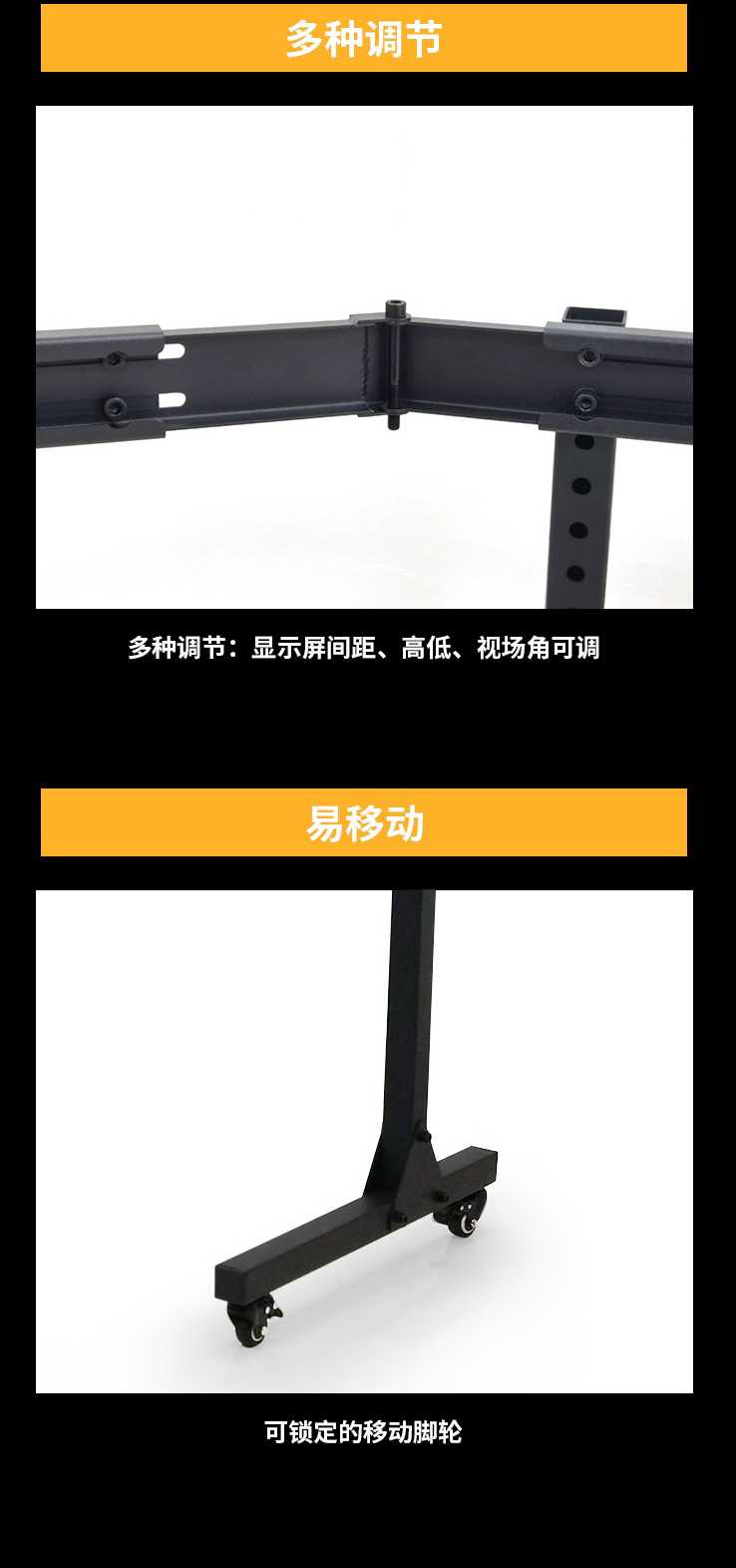 维飞WeFly多功能三屏显示器支架发布-3991 