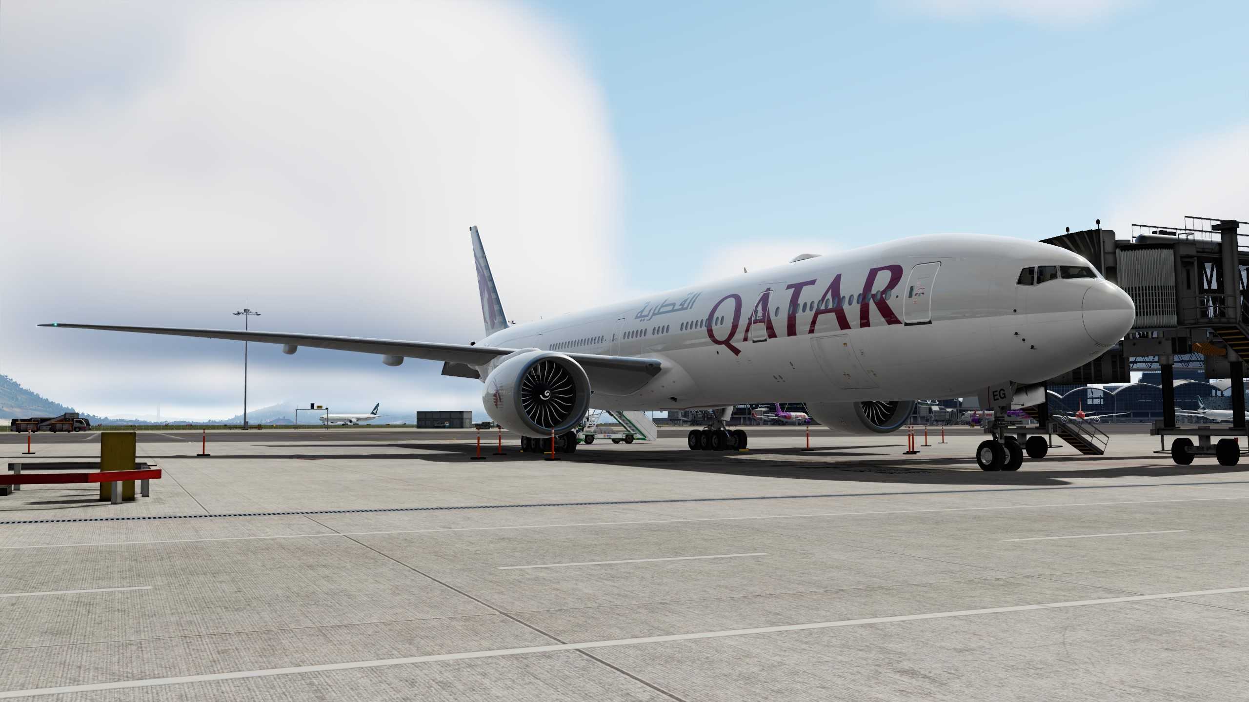 Qatar Airways 赤鱲角-多哈-9206 