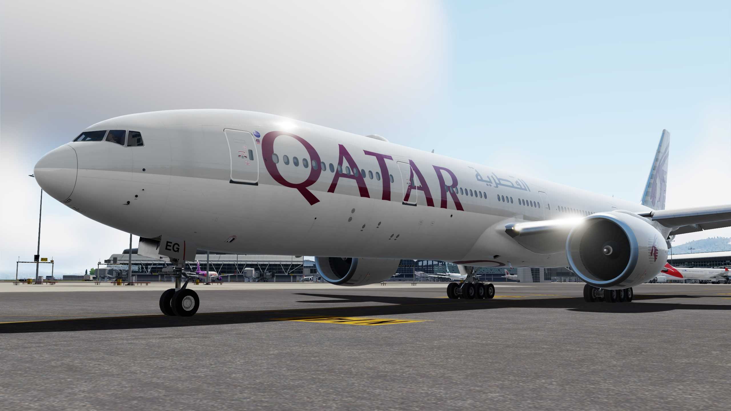 Qatar Airways 赤鱲角-多哈-9581 