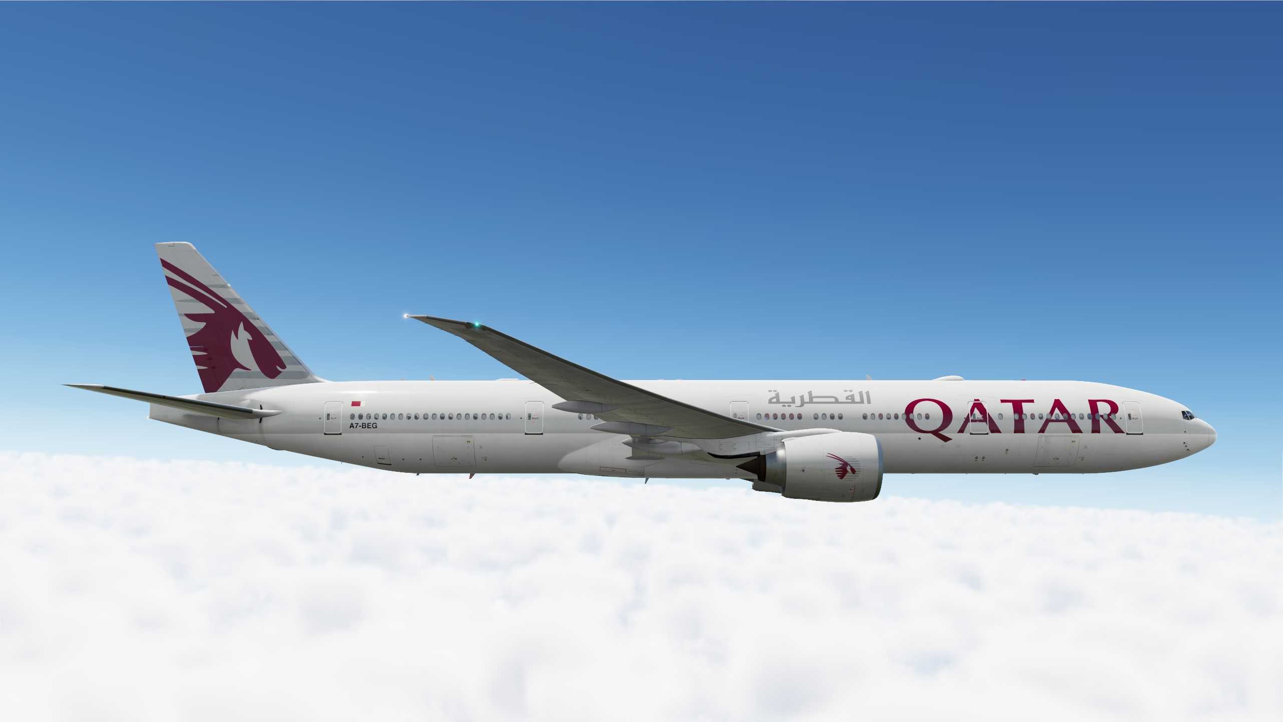 Qatar Airways 赤鱲角-多哈-2548 