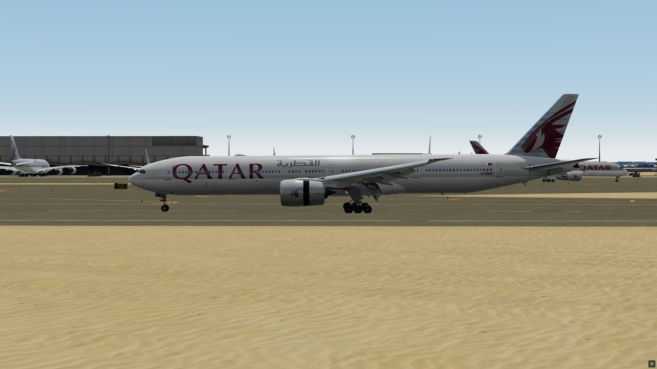 Qatar Airways 赤鱲角-多哈-1373 