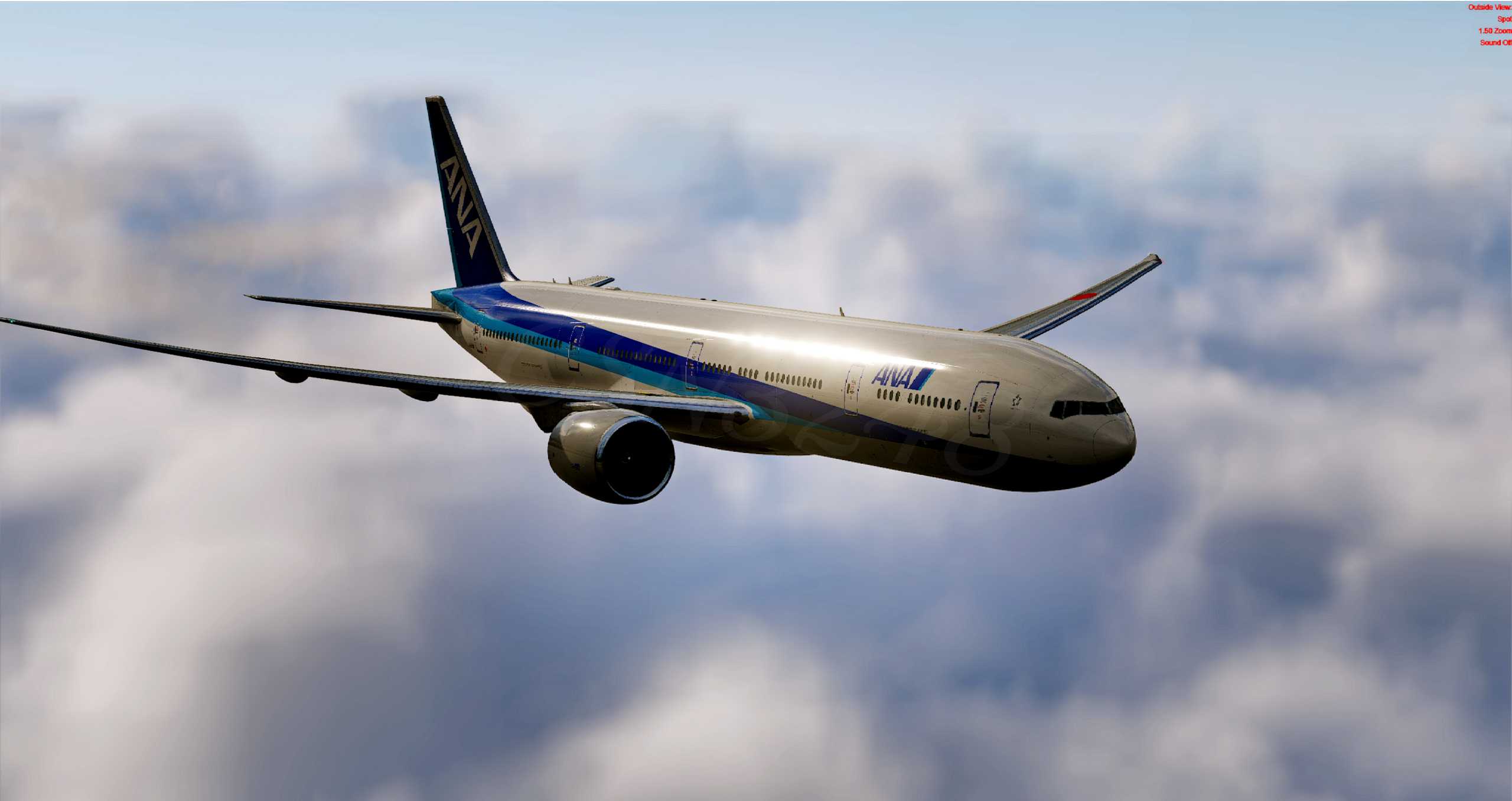 【P3Dv5】777航线飞行（渣图）-4145 