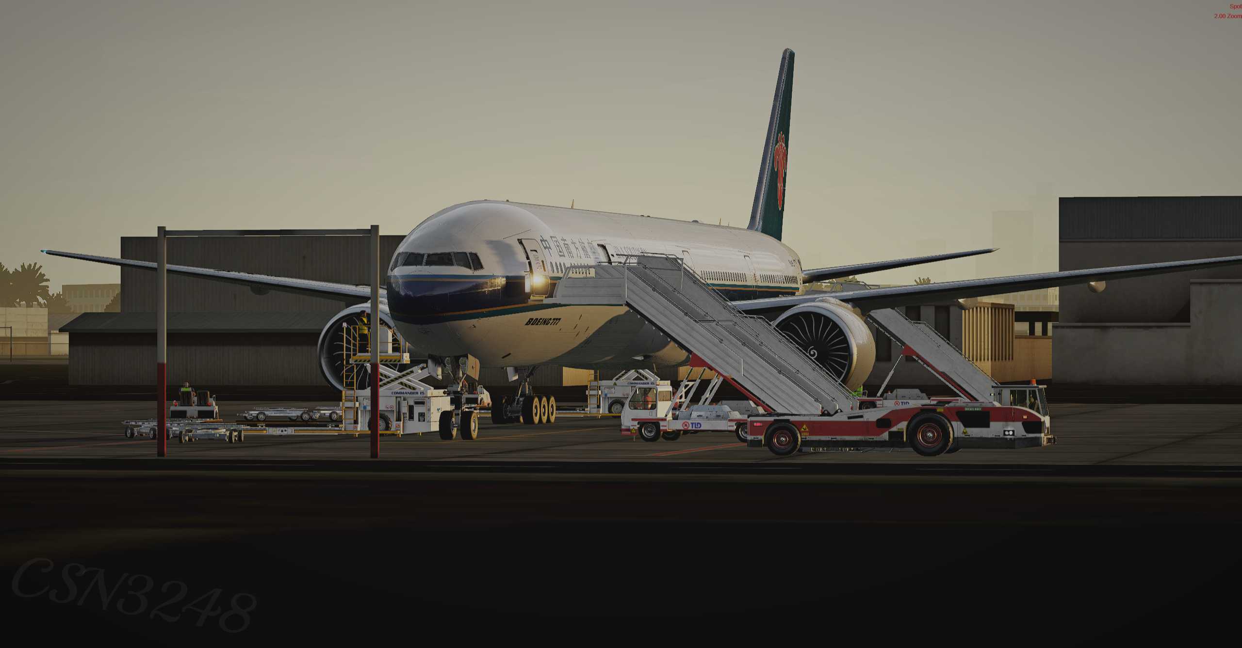 【P3Dv5】777航线飞行（渣图）-6230 