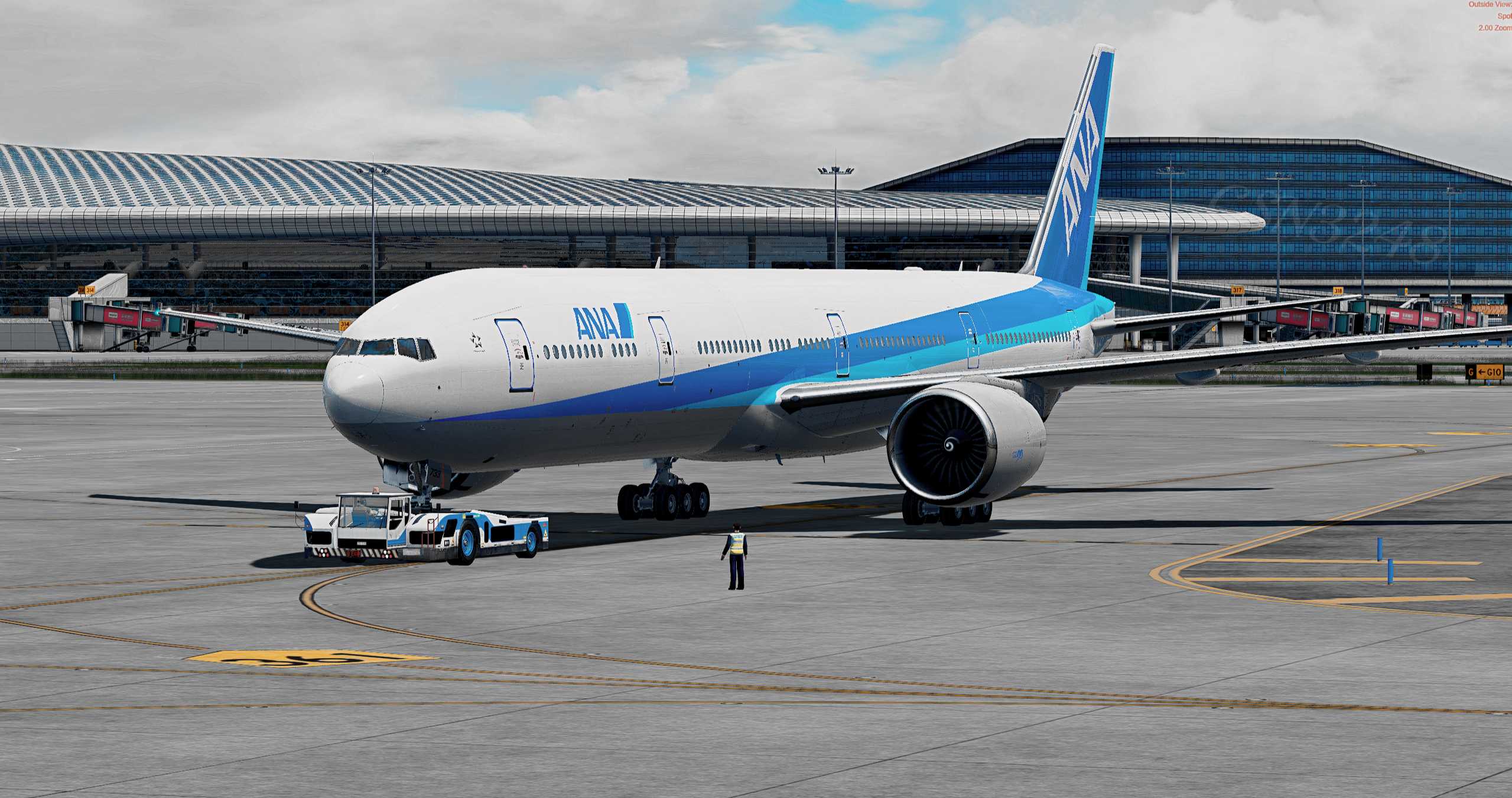 【P3Dv5】777航线飞行（渣图）-2504 