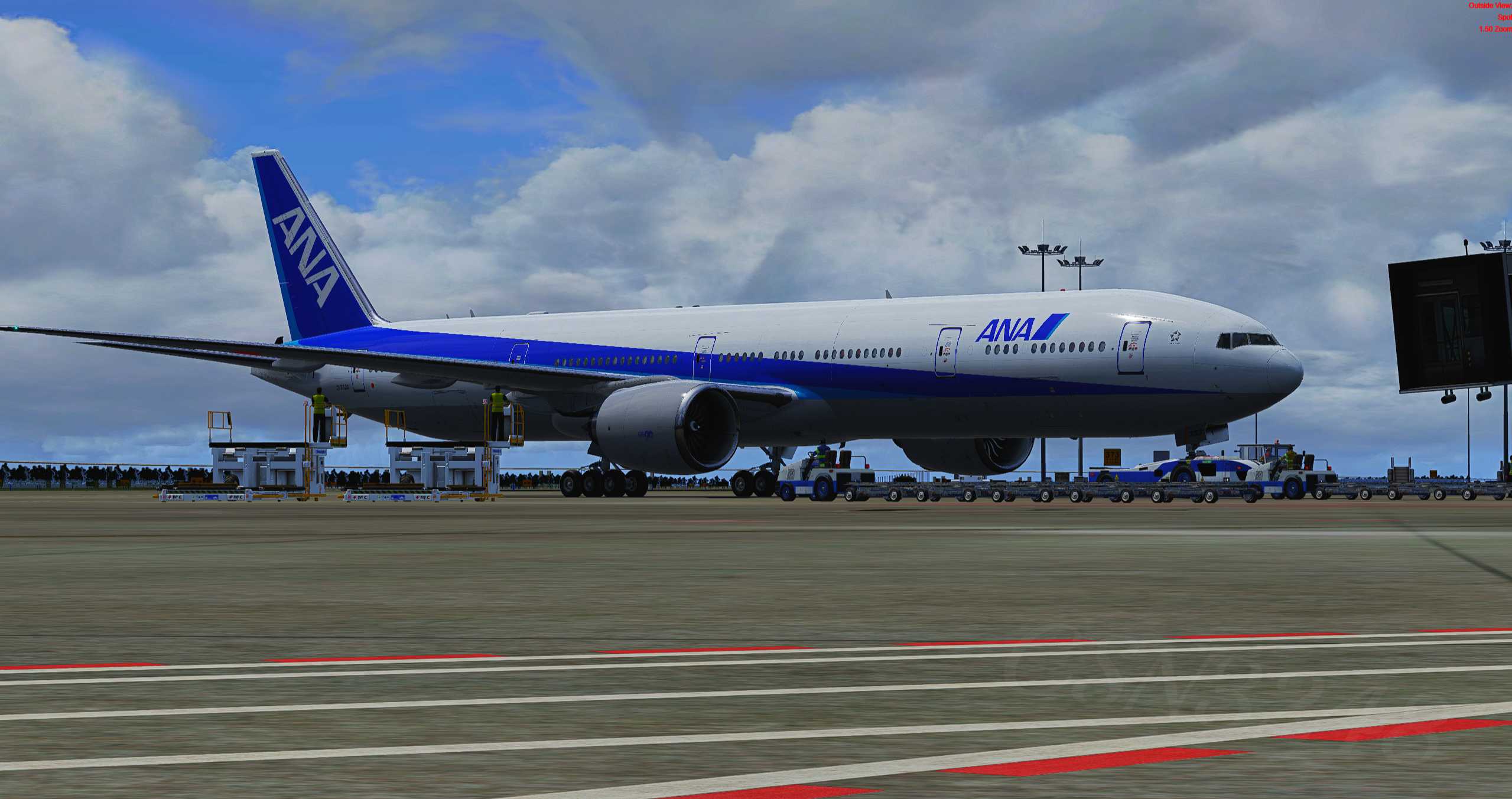 【P3Dv5】777航线飞行（渣图）-9319 