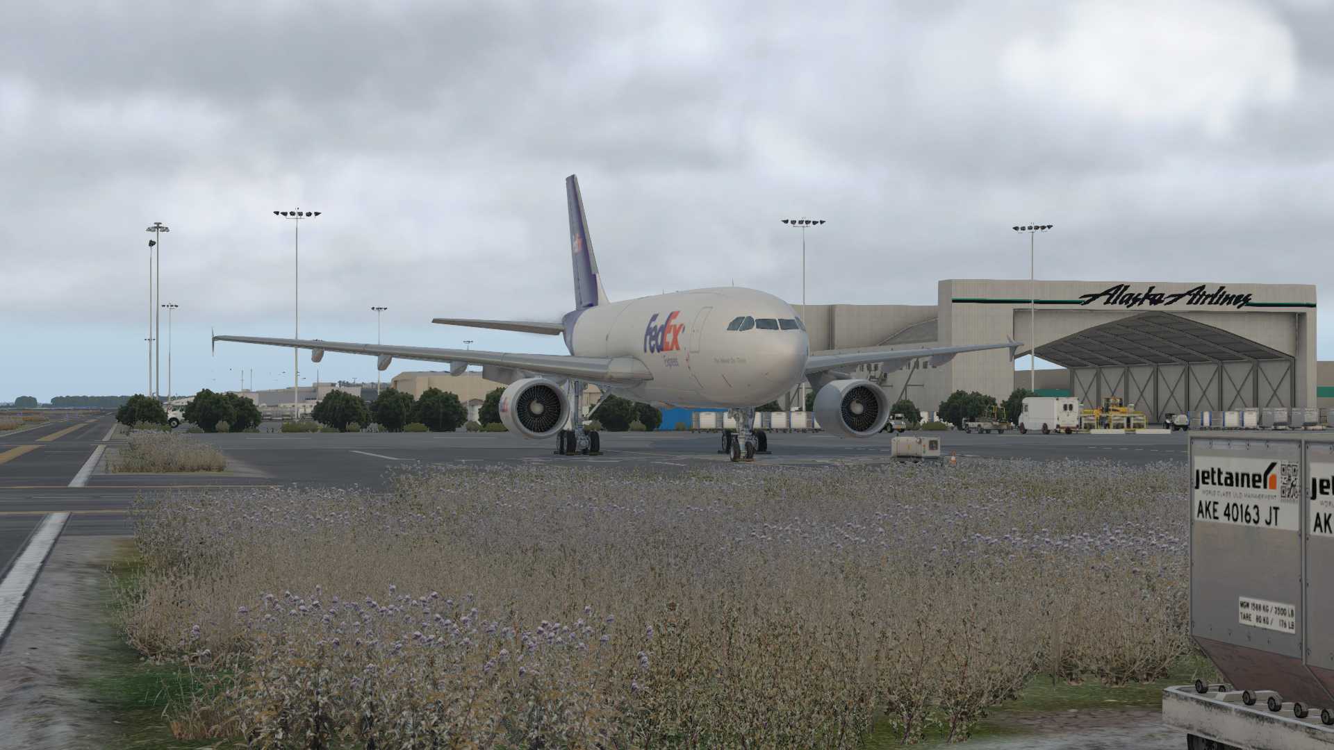 FedEx A310F，安克雷奇离场-3579 