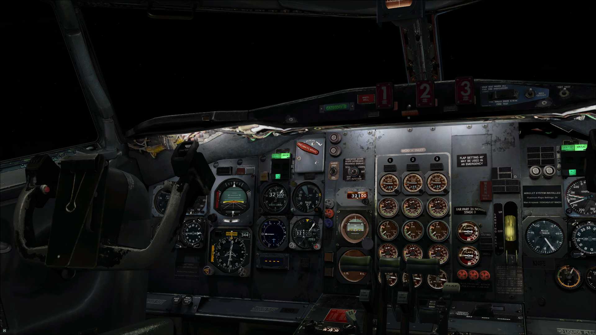 【FSX】波音727 · 夜-1932 