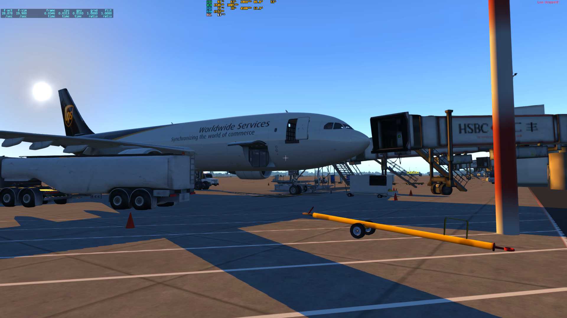 UPS A300降落浦东-8517 