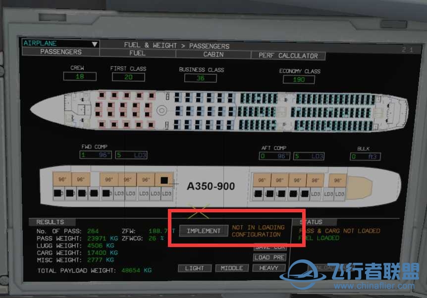 A350 XWB 1.16.16这个为啥设置不了配重呢-7337 