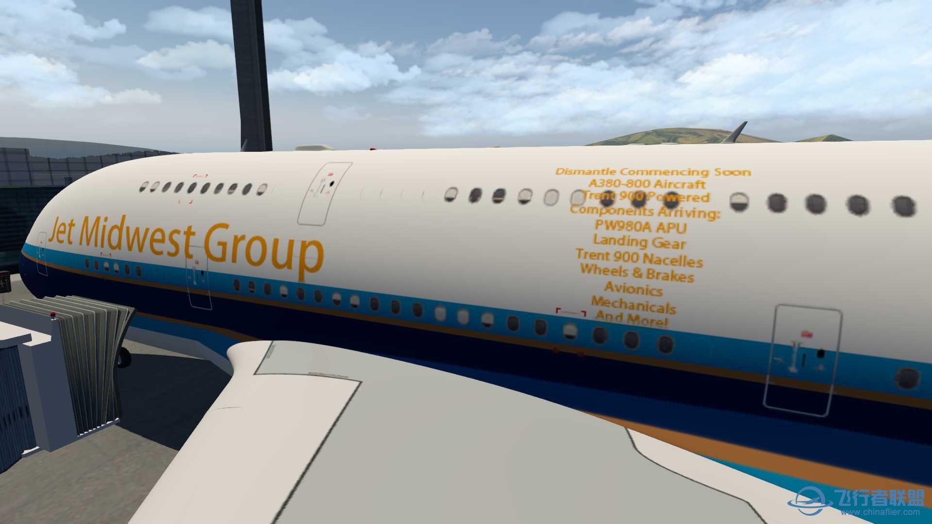 【首发自制】peterhagerA380南航退役A380jet midwest group涂装-8162 