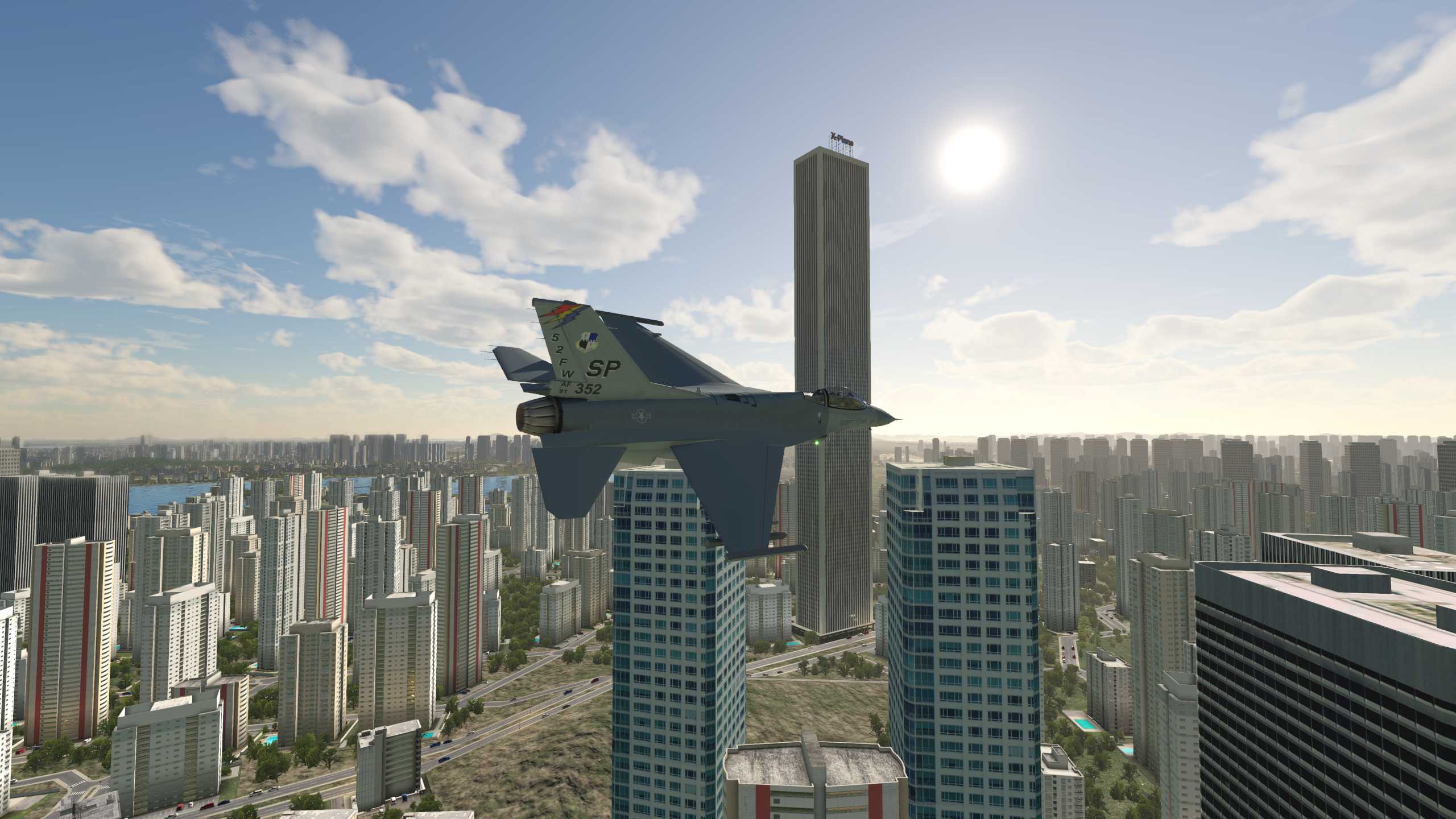 XP11 南京市中心那幢高楼居然是X-Plane大厦-4786 