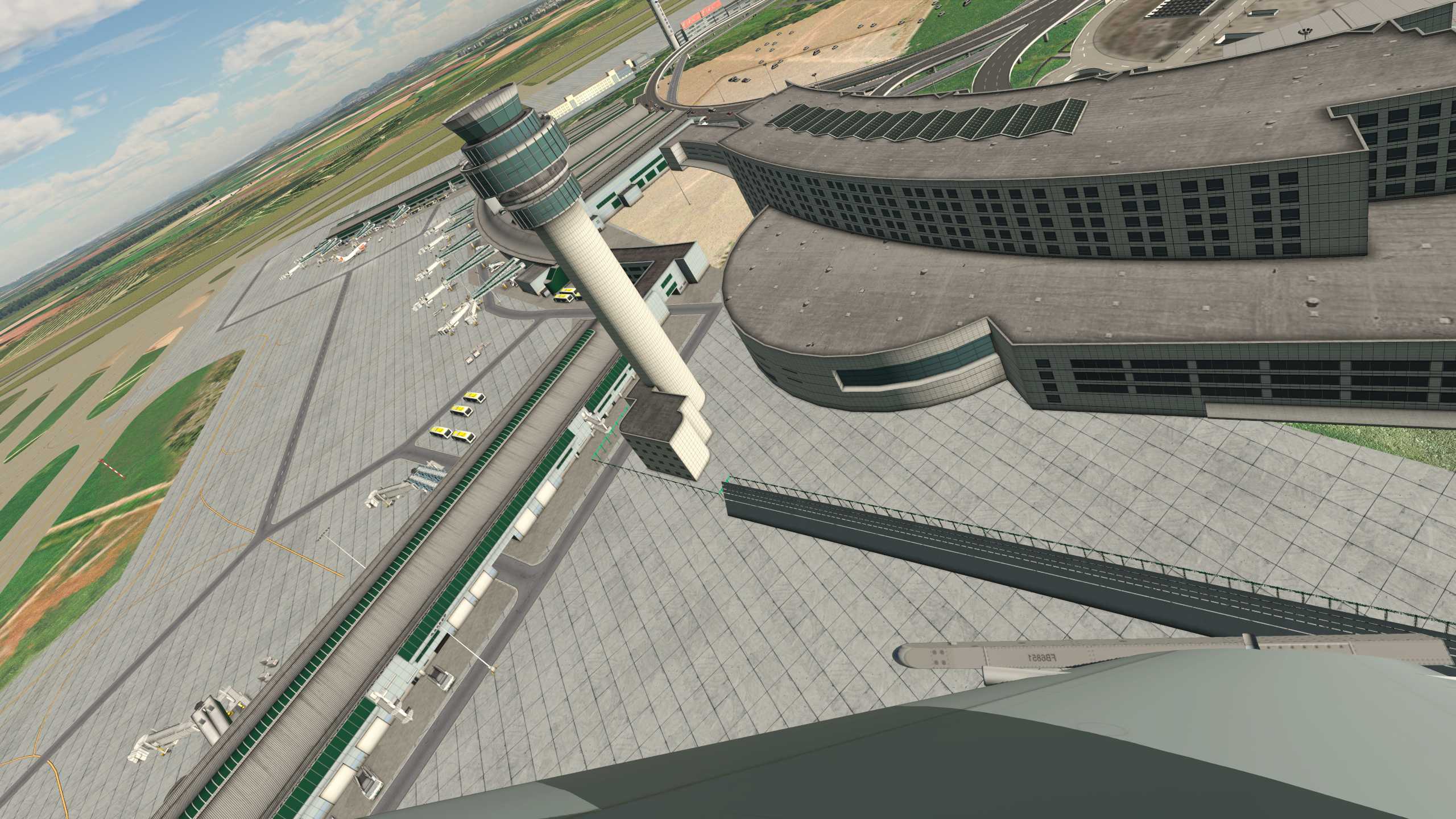XP11 南京市中心那幢高楼居然是X-Plane大厦-6733 